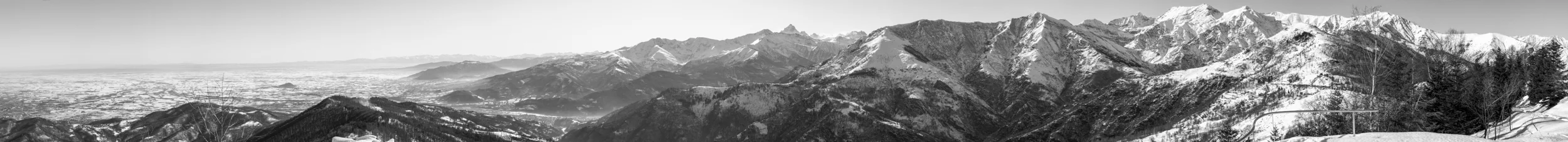 MOUNTAINS OUTSIDE OF TORINO, ITALY.