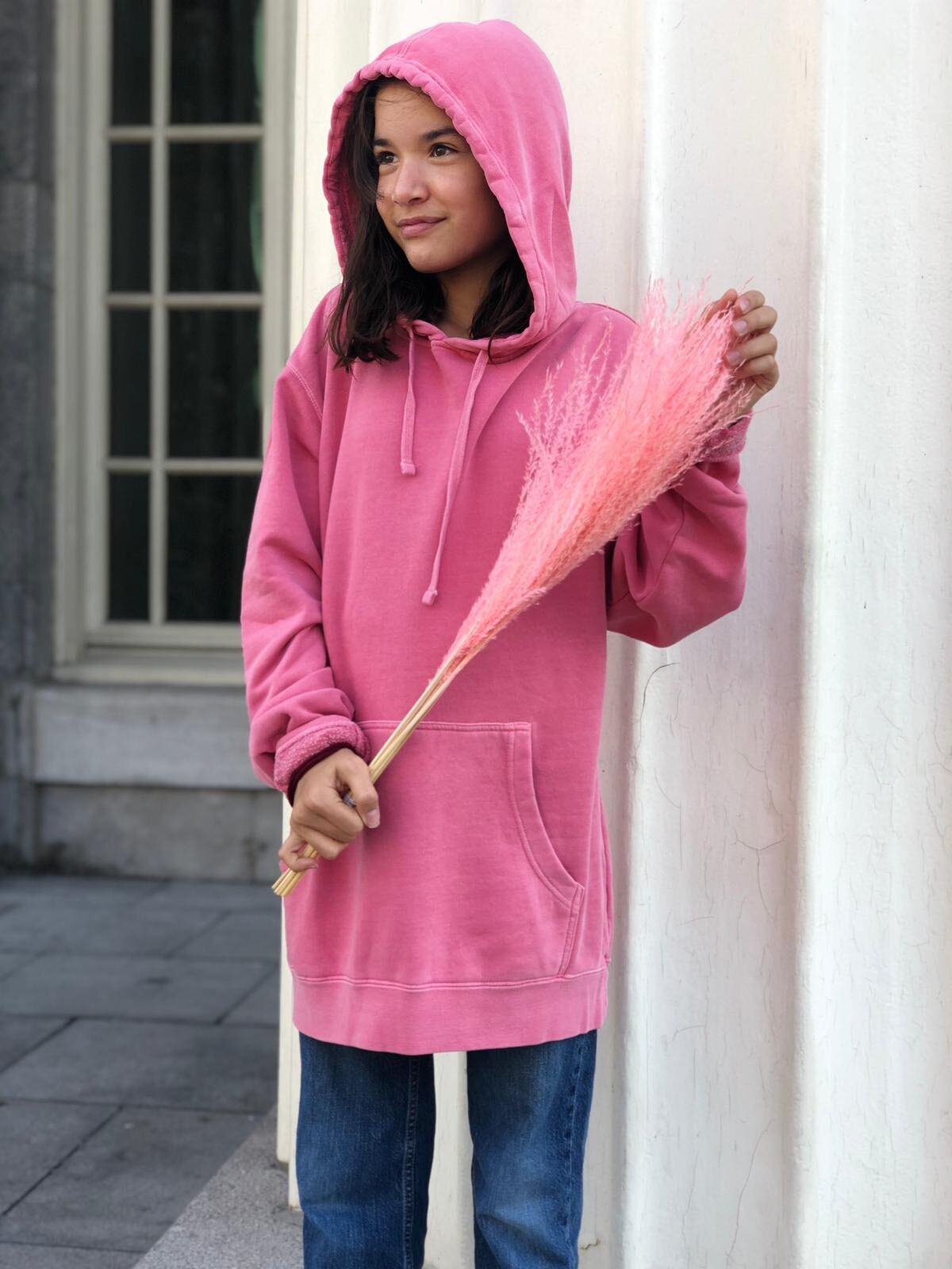 Le hoodie rose automne