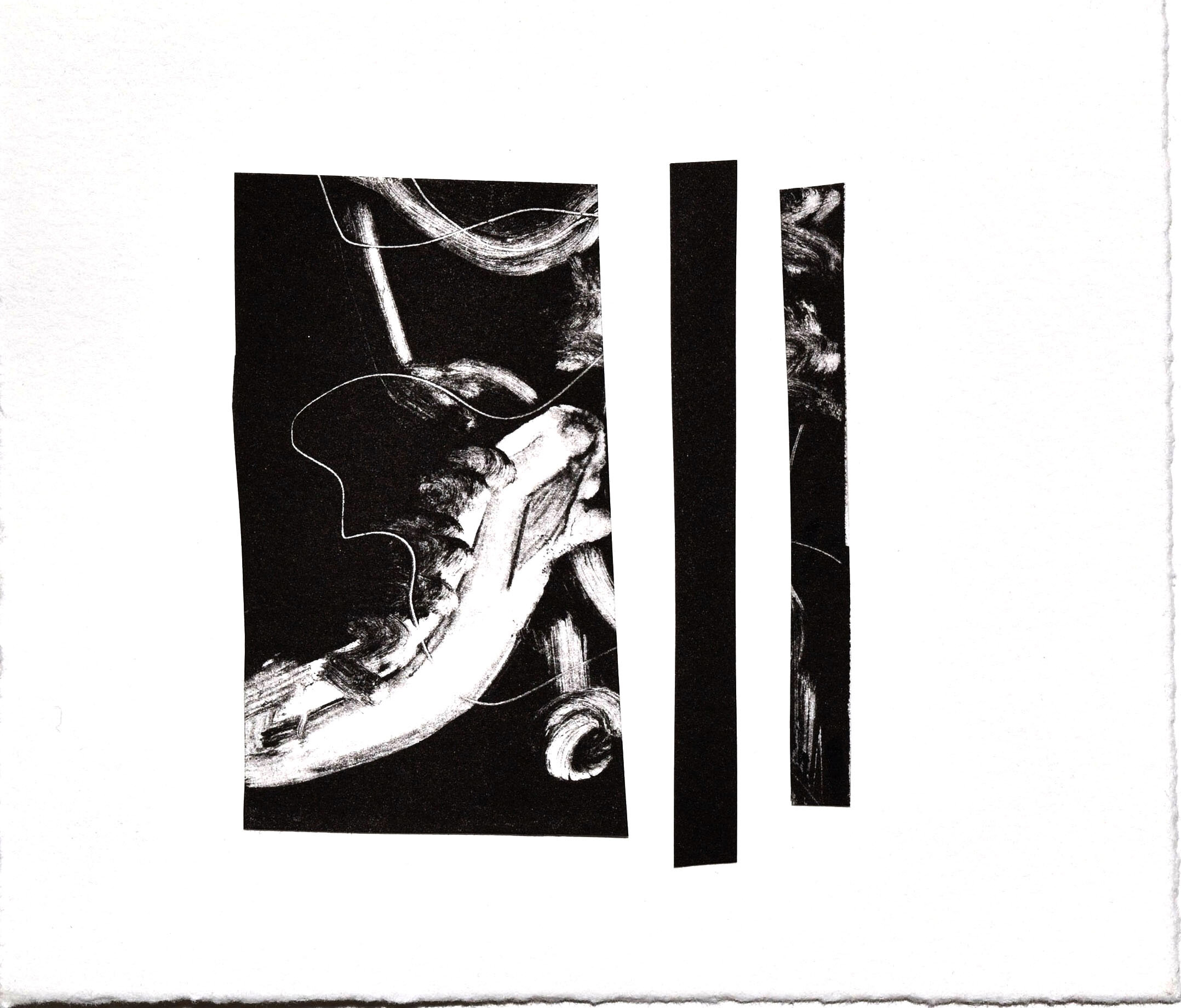 Monotype Collage no. 4, 2014 (4.75 x 5.5'') signed en verso