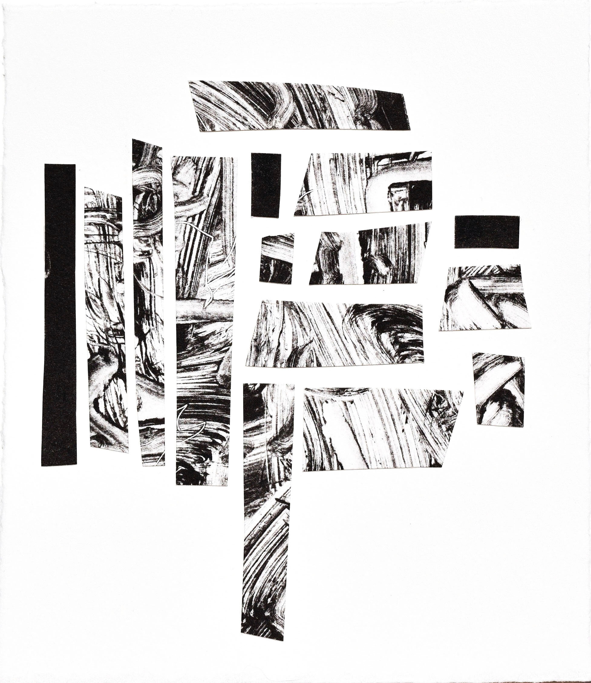 Monotype Collage no. 6, 2014 (4.75 x 5.5'')  signed en verso