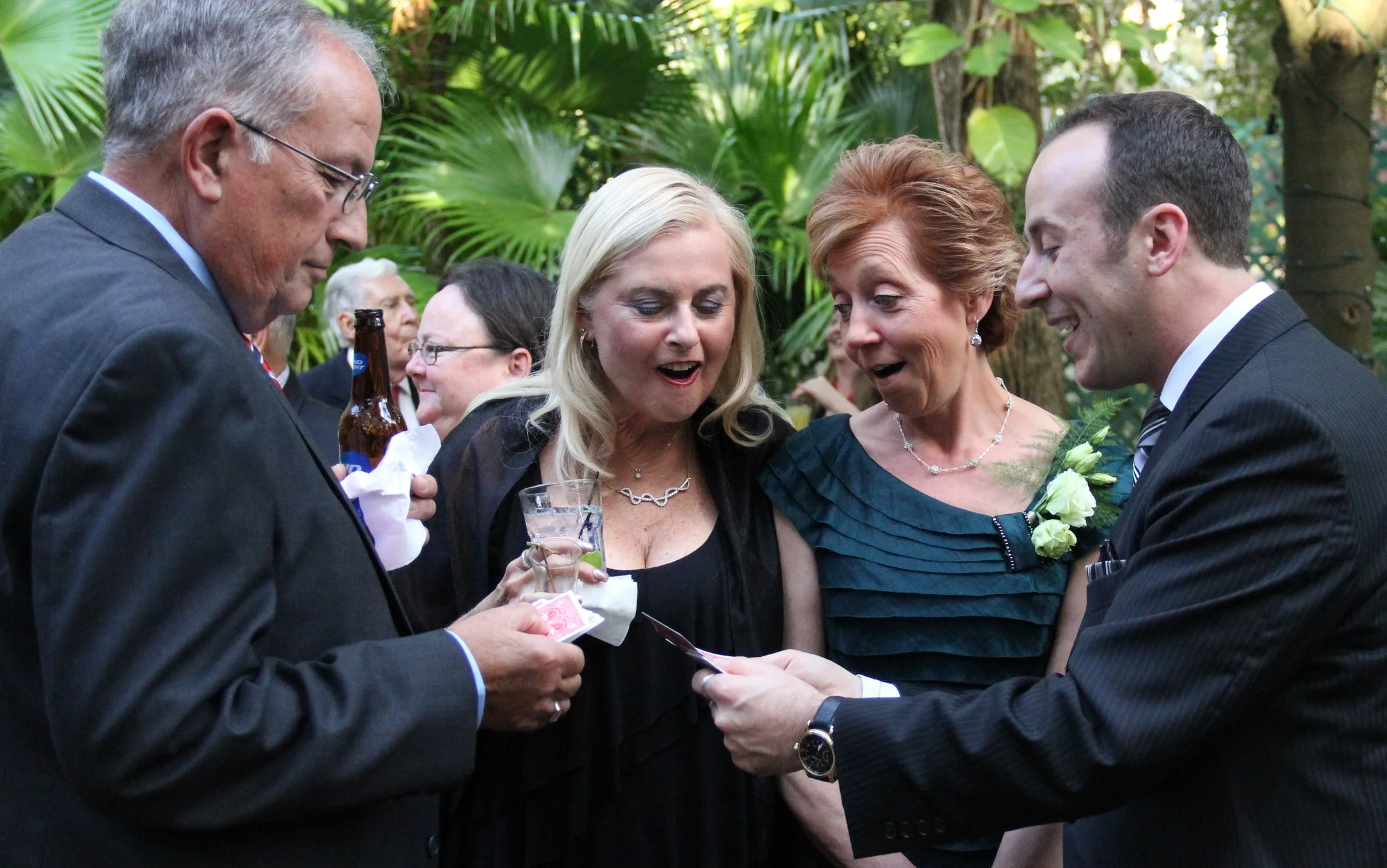 Orlando magician Kostya Kimlat performs at weddings during cocktail hour