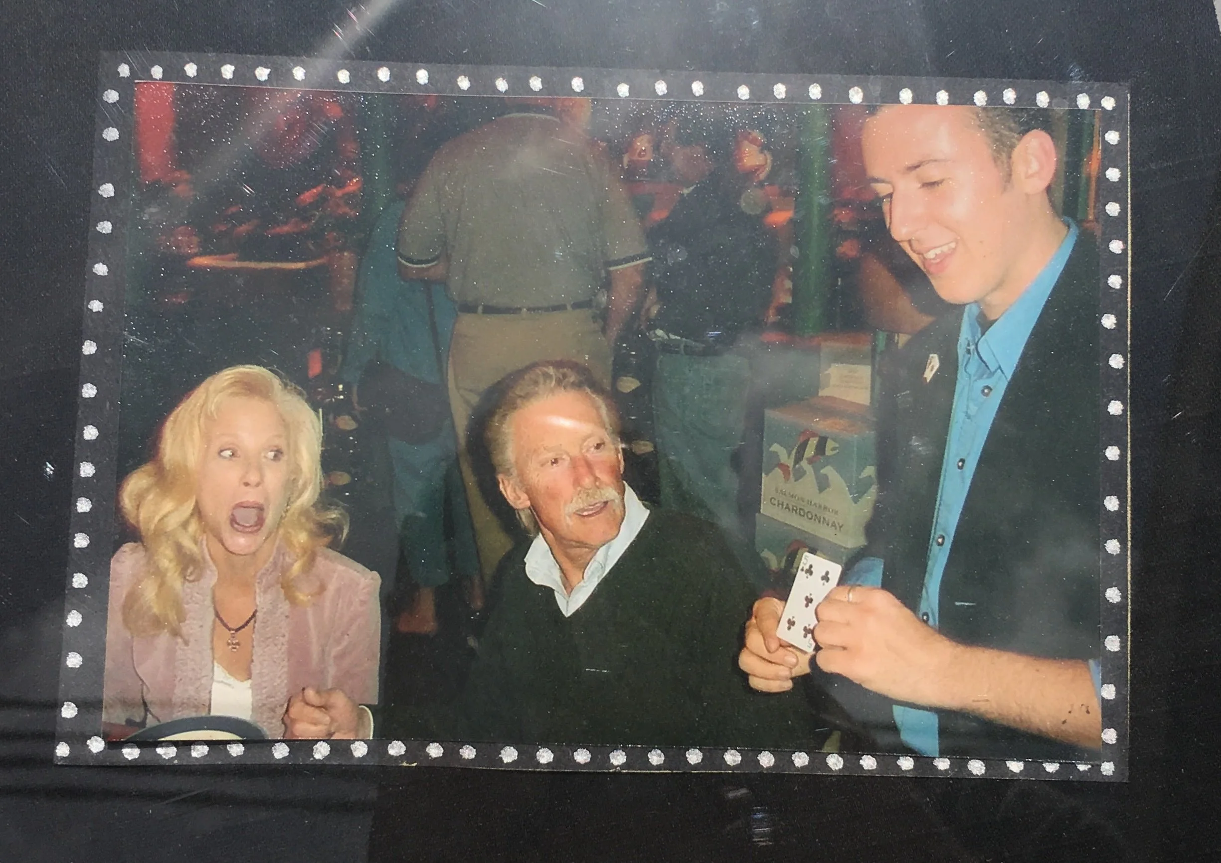 Performing magic at restaurant, age 19