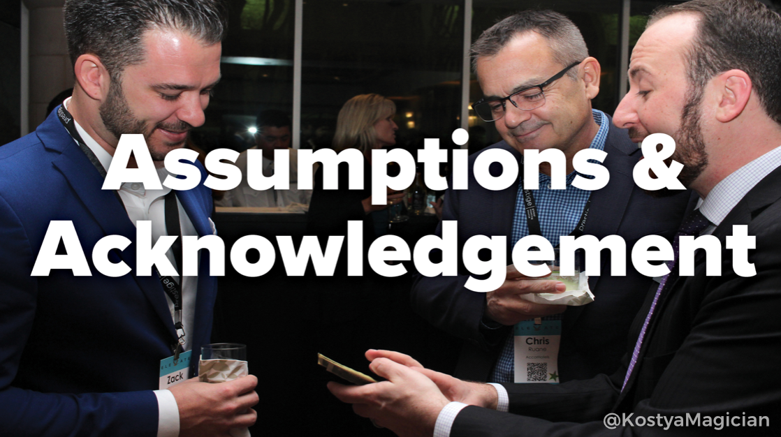 Kostya Kimlat Motivational Keynote Speaker Magician - Assumptions Acknowledgement.jpg
