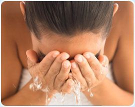 I vary my face-washing routine....