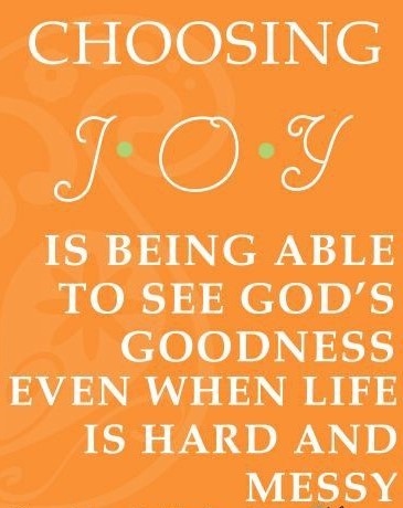 Choose JOY...It shows all over you!