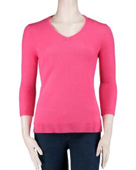 V-neck cashmere sweater from Steinmart $49.98. What a buy!