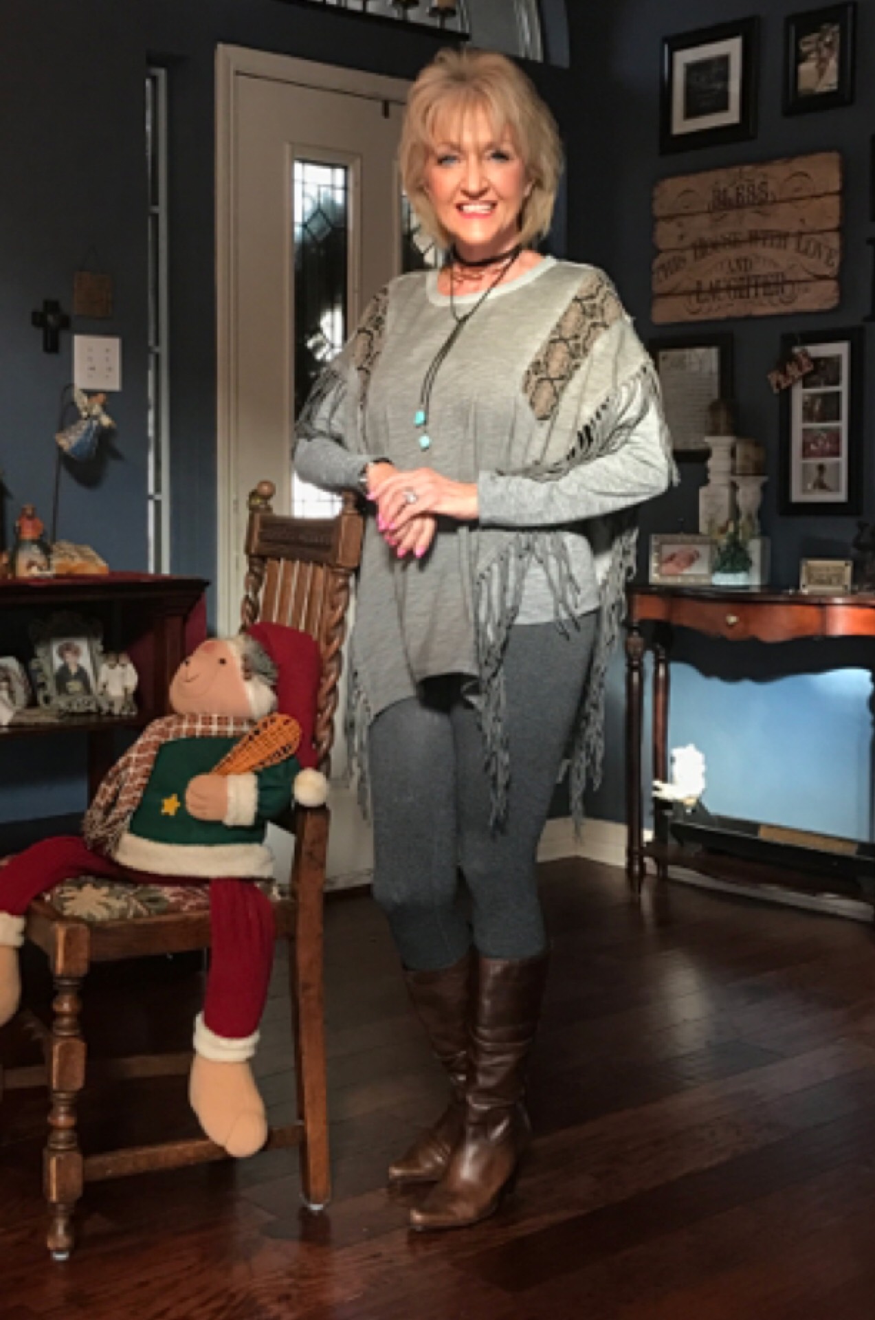 Poncho from Hillbilly Chic...Gruene, TX