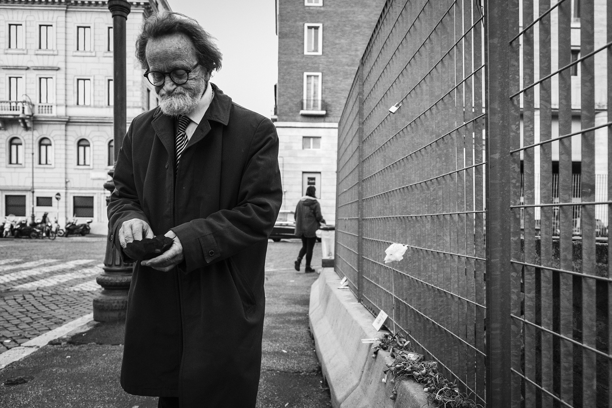 A man with a white beard.