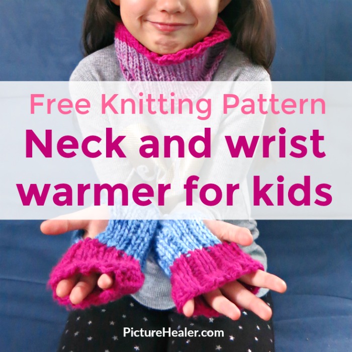 Free knitting pattern neck and wrist warmer for kids — Picture Healer -  Feng Shui and fortune telling