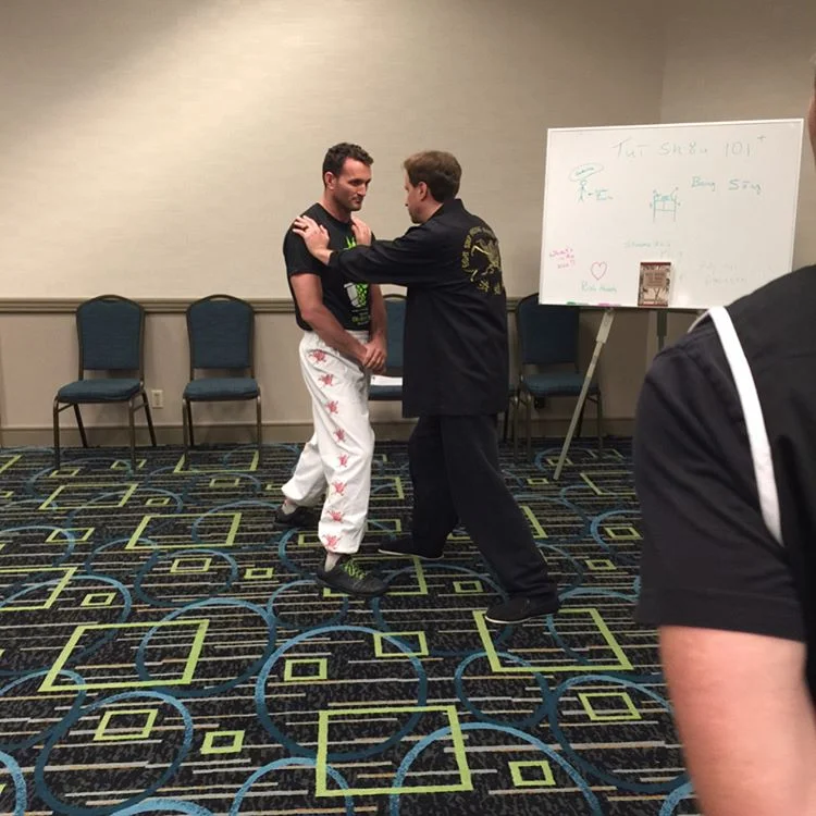 Shifu Lee Yokota (LakeParkKungFu.com) testing his bow stance.