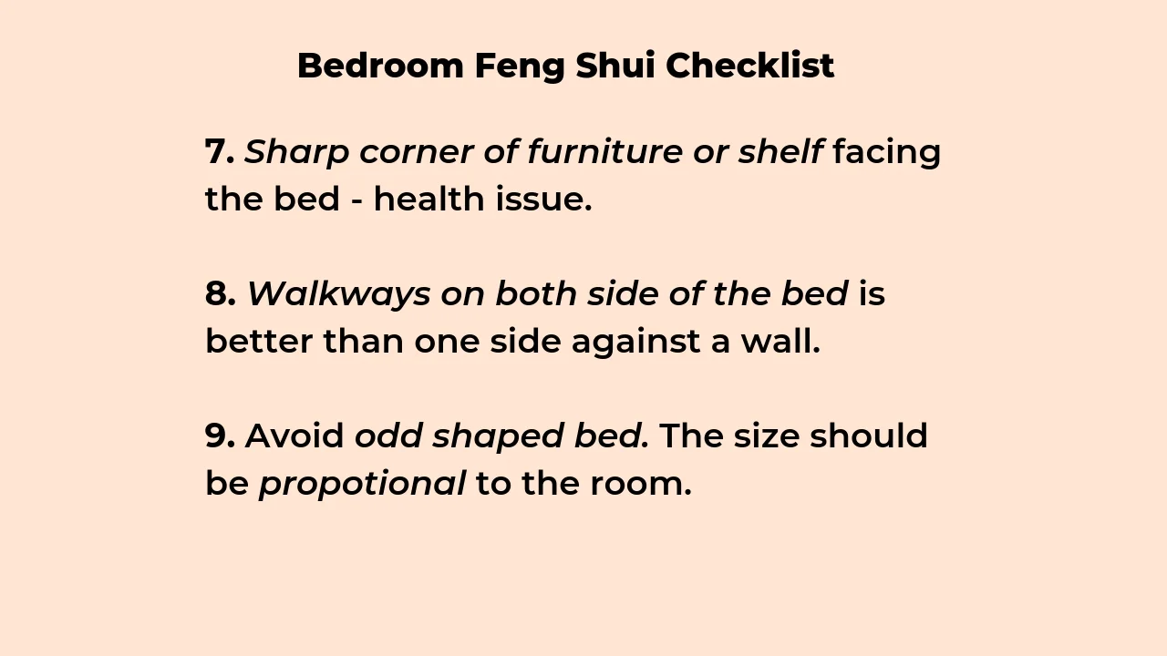 Bedroom Feng Shui checklist and common mistakes — Picture Healer - Feng ...