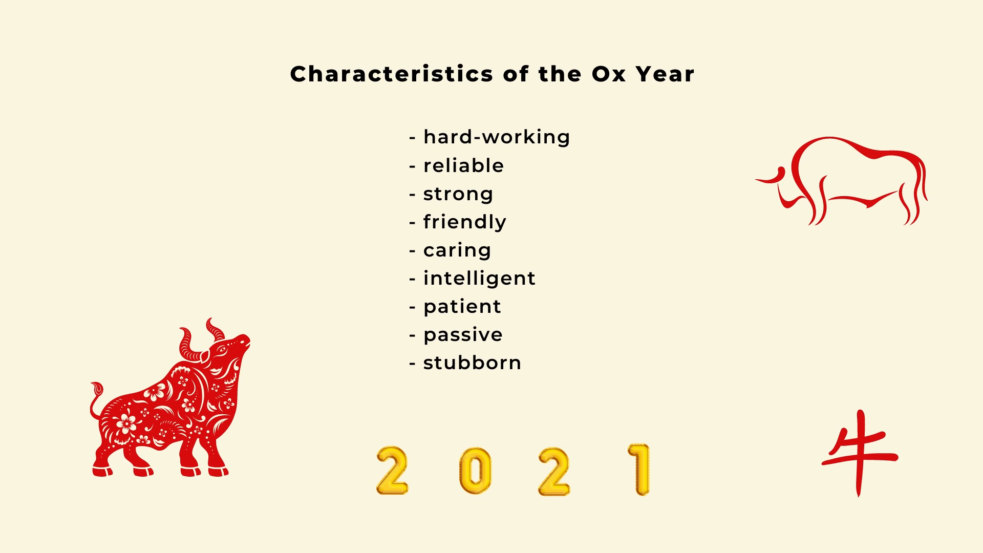 2021 Ox year overview - career, finance, health, relationship, and lucky  colors — Picture Healer - Feng Shui and fortune telling