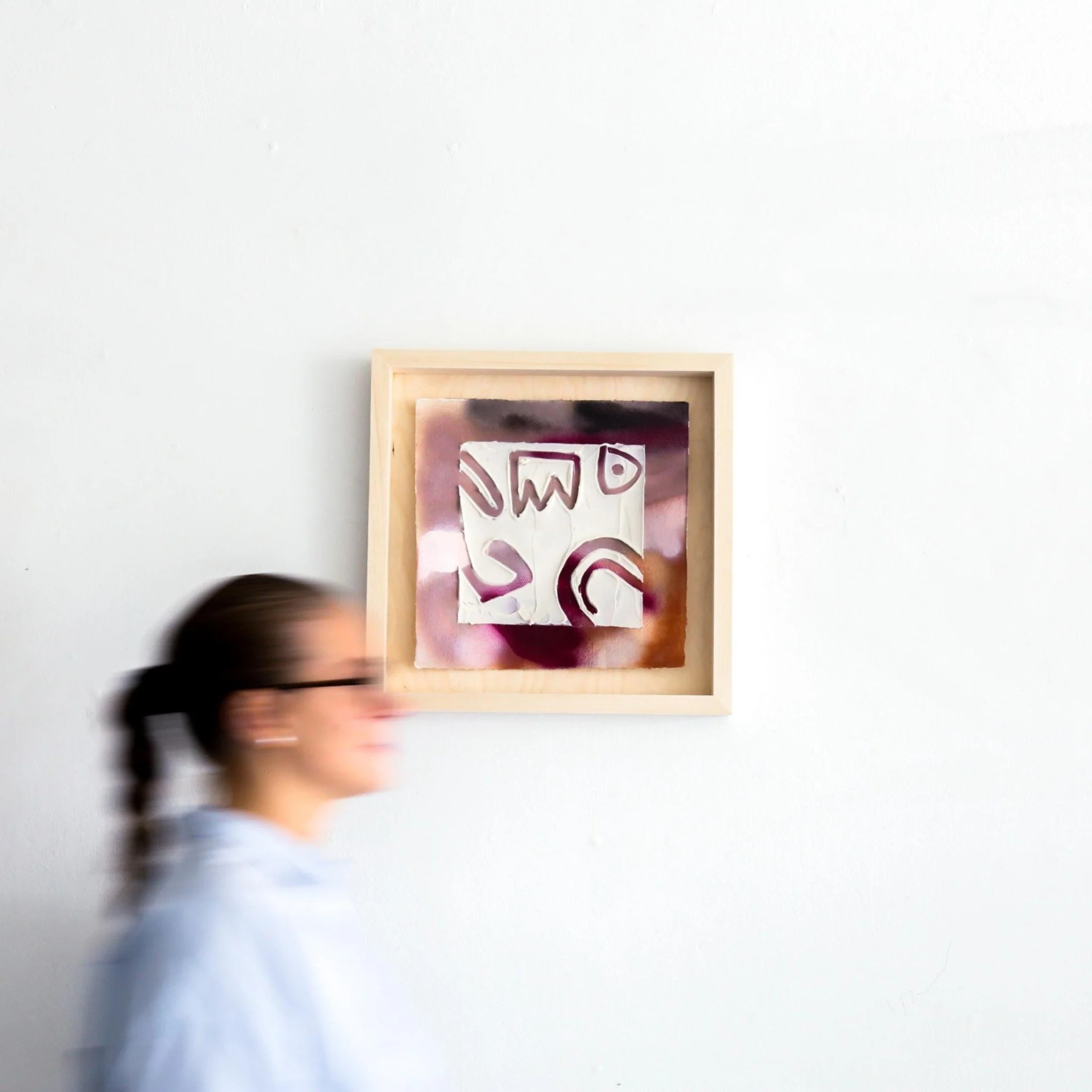 La Scrivo A Color Series
framed, mixed media work on paper
&bull; mixed media on paper
unframed, 12.00w x 12.00h x 0.50d in
Raspberry, amethyst, cream, and beige unite in a layered mixed media composition with tactile texture and quiet dimension.

Cr