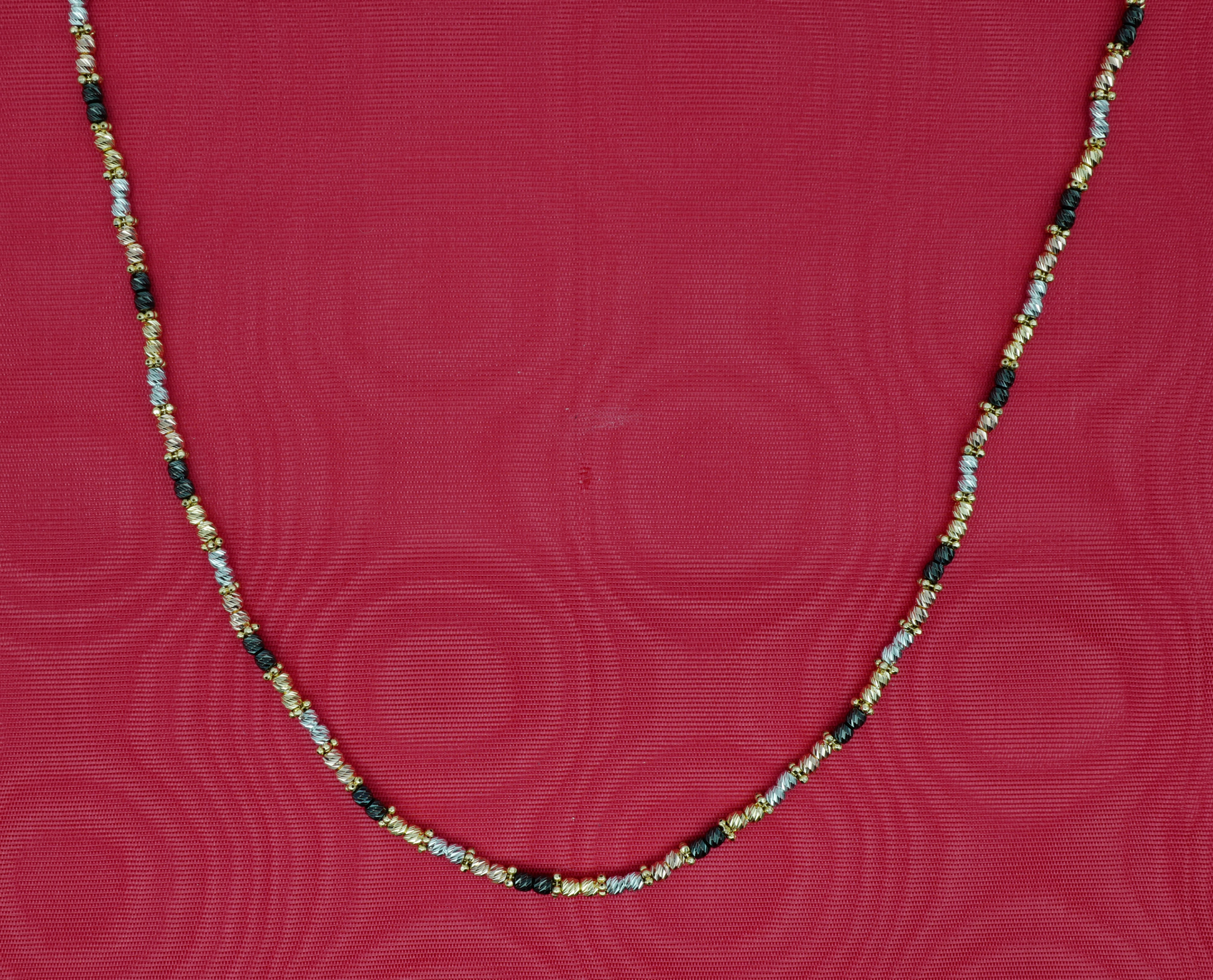 DIAMOND CUT 4 COLORS NECKLACE 