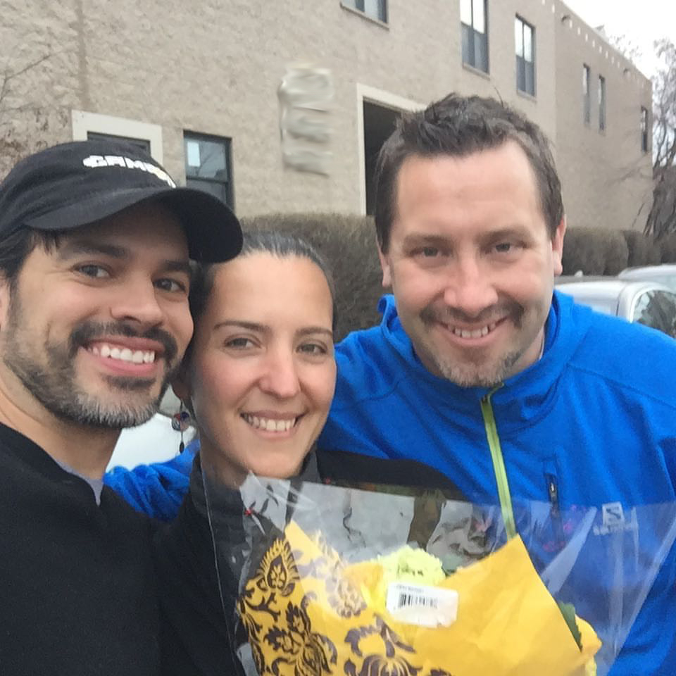With our amazing friend Anthony Ponce who gave me a ride back from O'Hare in his BackSeatRider Lyft Car. 