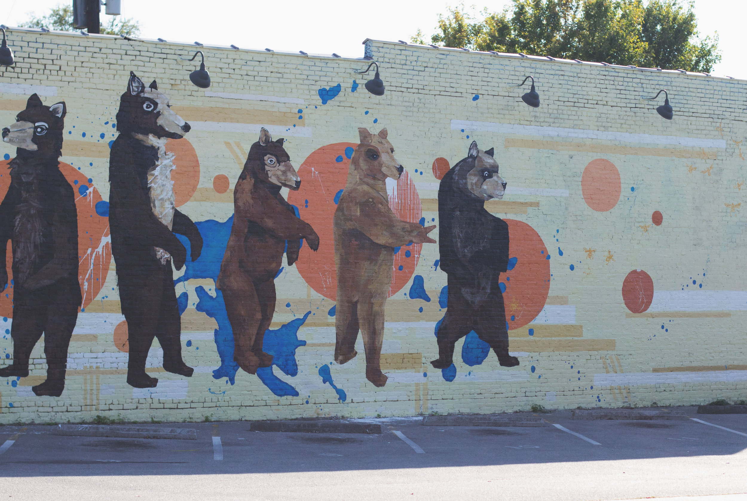 Mural by Leah Tumerman in Five Points, Nashville
