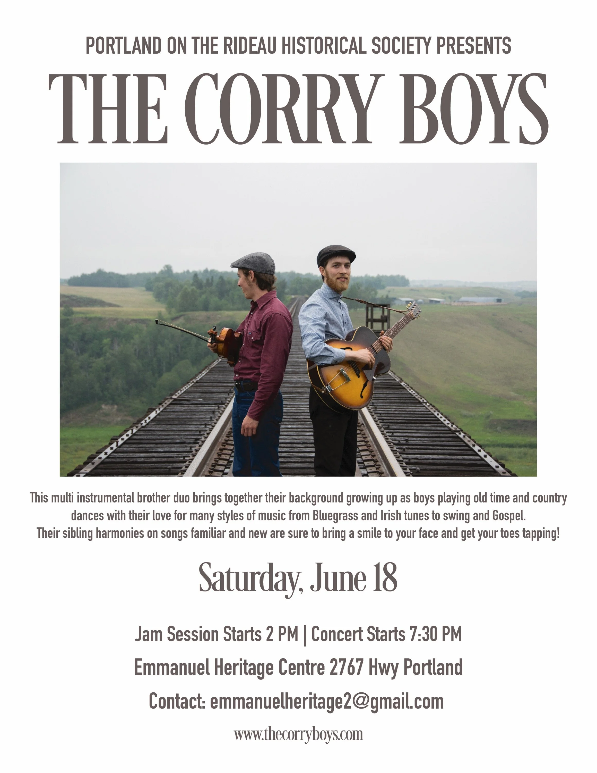 The CorryBoys Live in Portland!