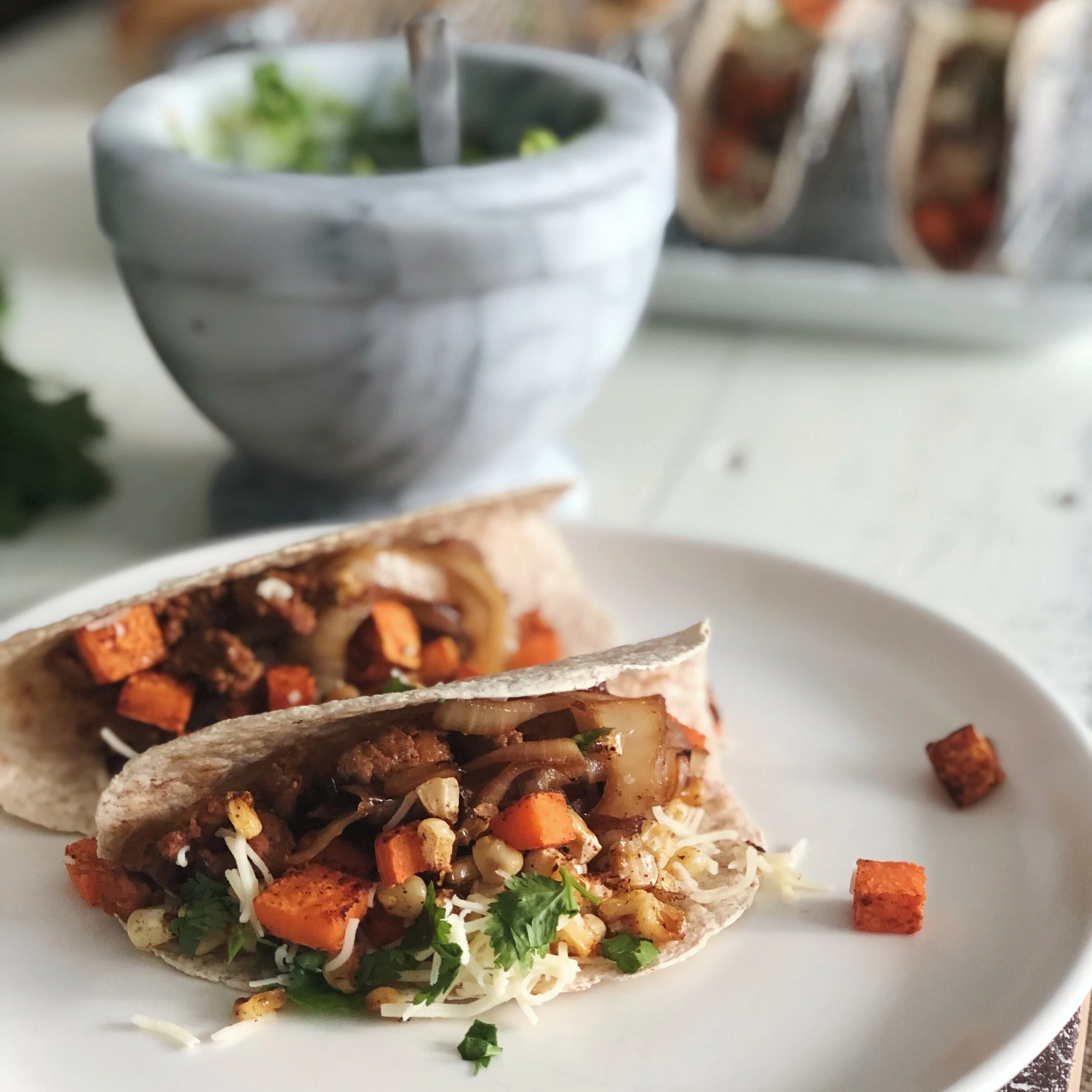 Chorizo + Sweet Potato Tacos