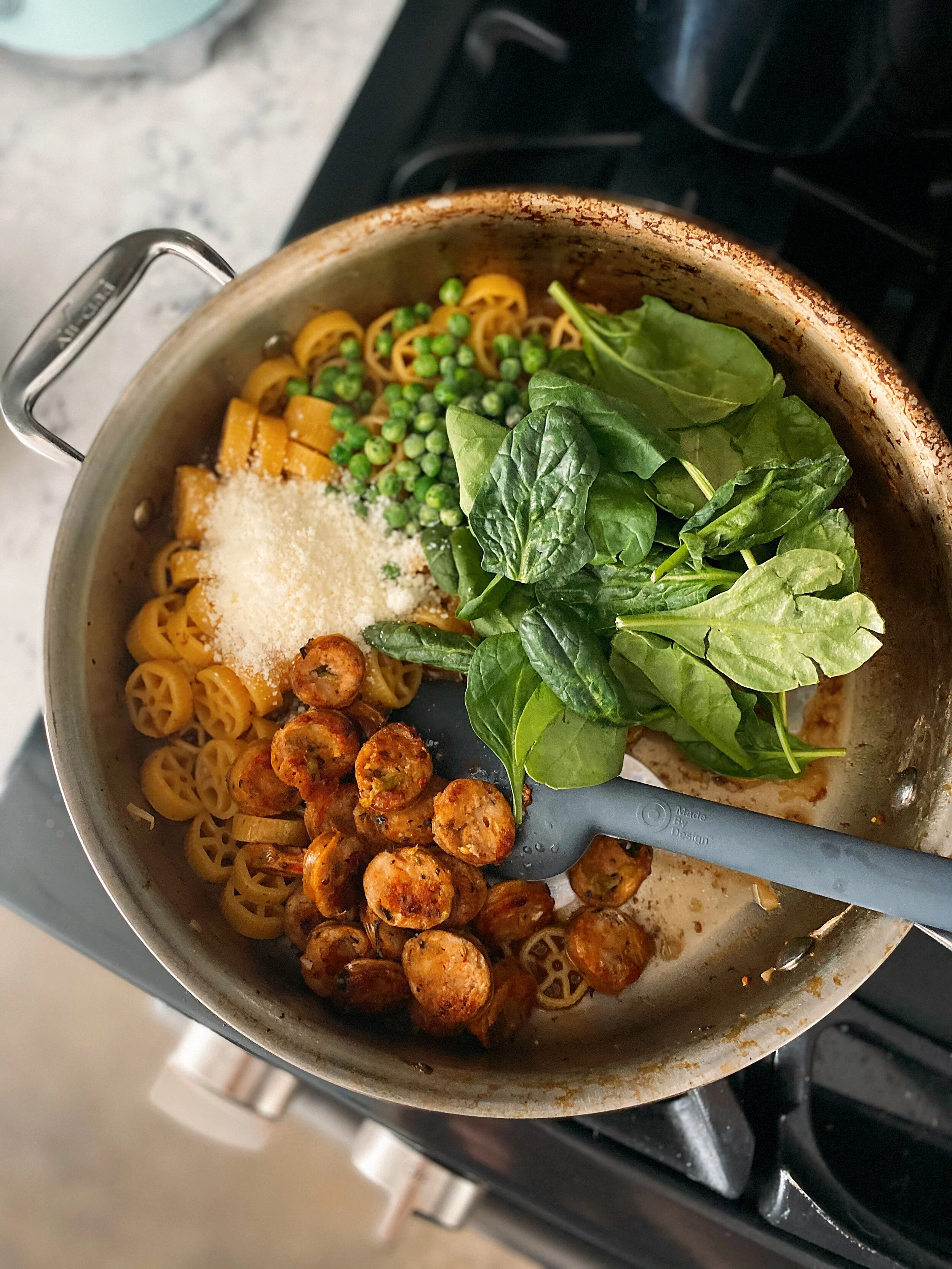 One-Pot Pinwheel Pasta with Italian Sausage