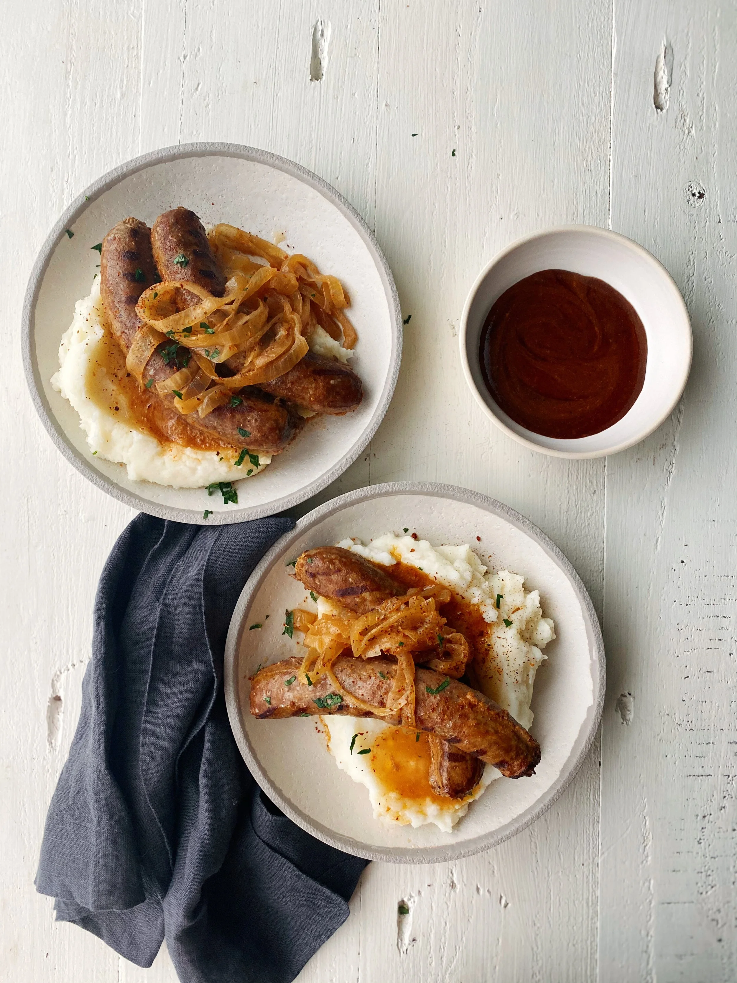 Memphis-Style BBQ Bangers &amp; Mash 