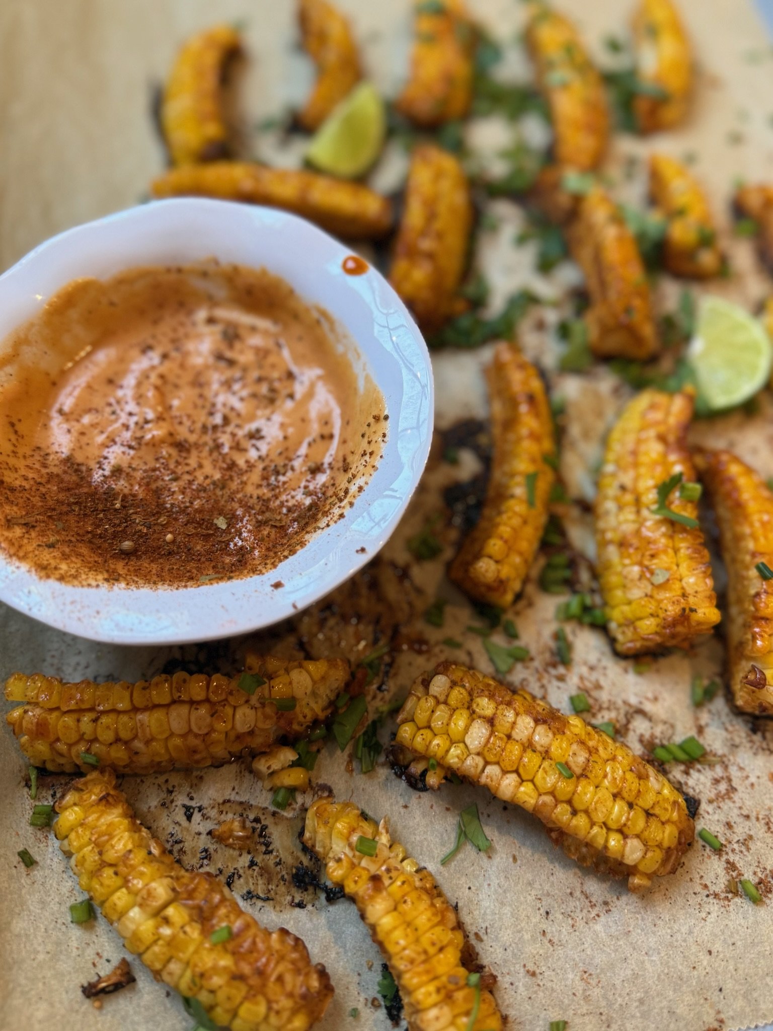 Smoky Lime Corn Ribs