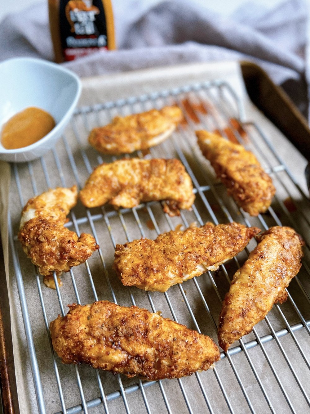 Oven Baked Cast Iron Chicken Tenders — Caramelized