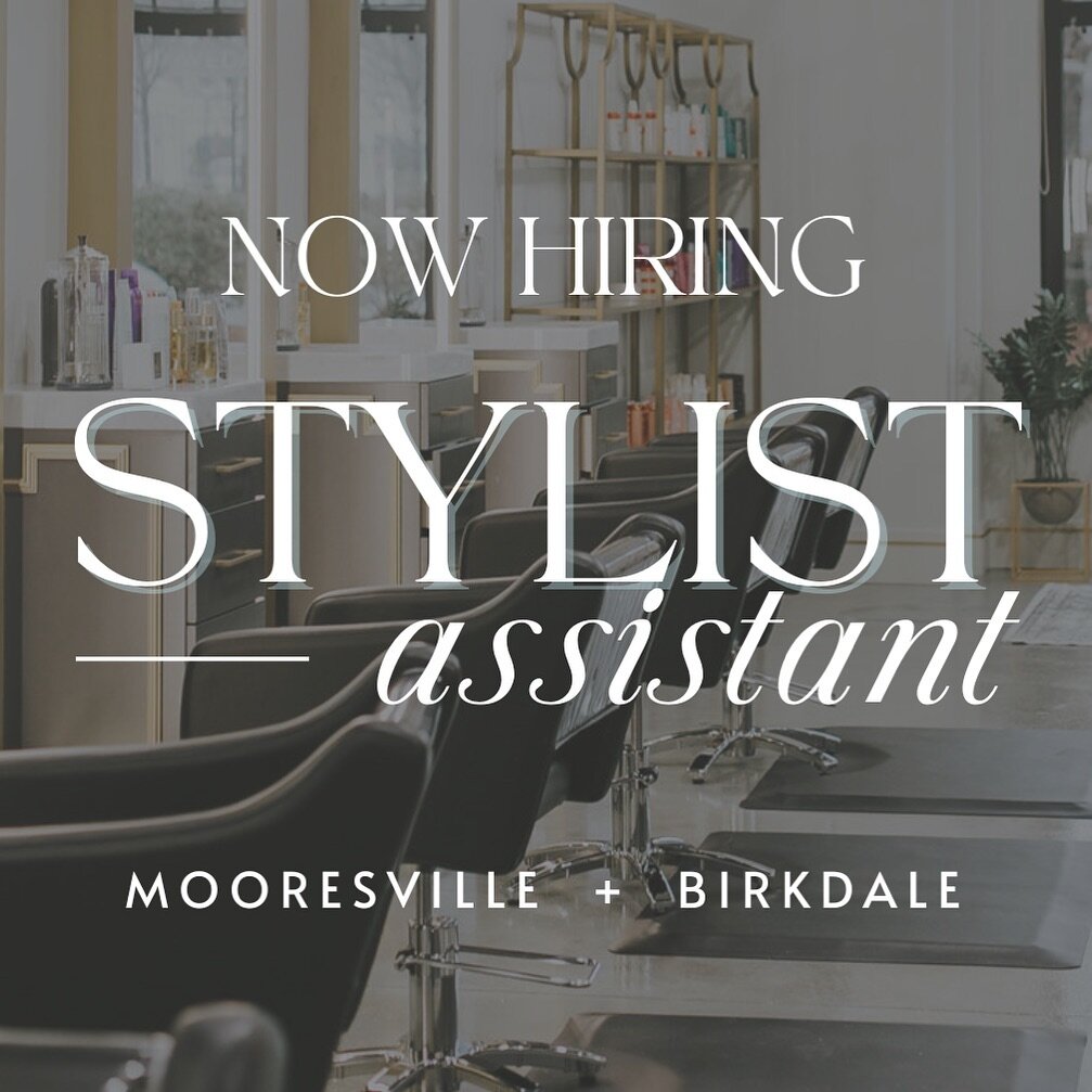 Unlock your potential! Join our team as a stylist assistant today! 
Email your resume to info@bellalagosalonspa.com