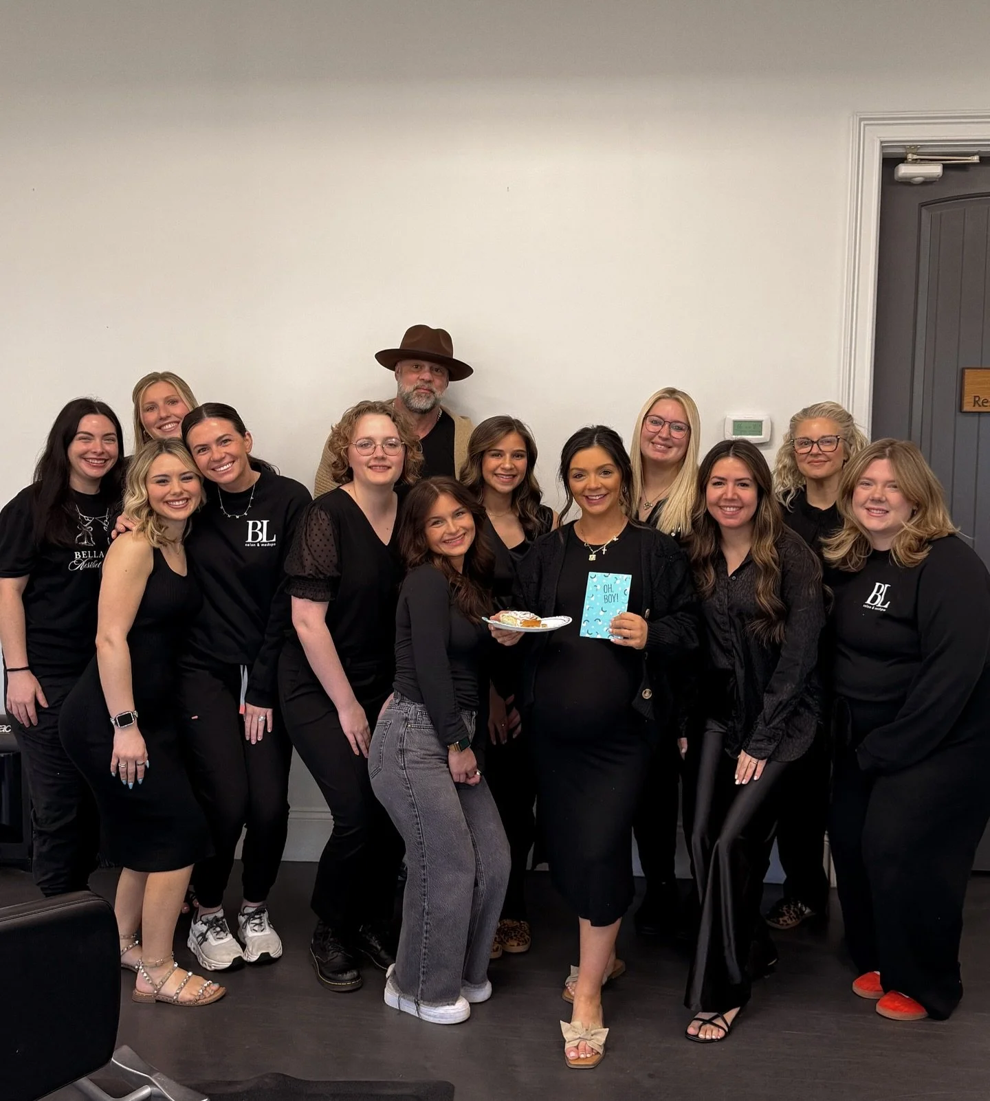 Celebrating our sweet Kayla this morning! She&rsquo;s almost done baking the sweetest little bun and we couldn&rsquo;t be more excited for her! 🍼💙