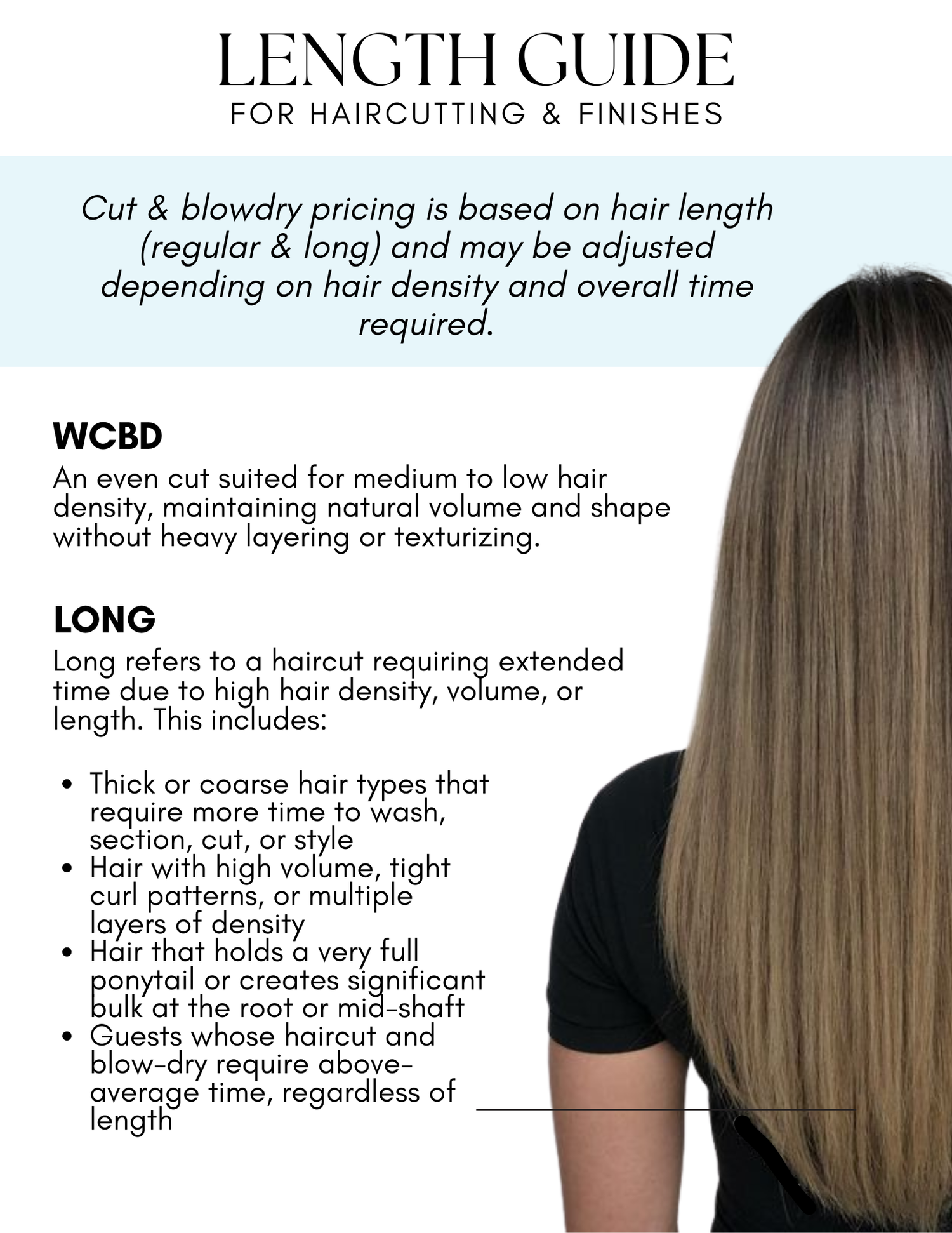 CUTTING GUIDE — Bella Lago Salon & Spa