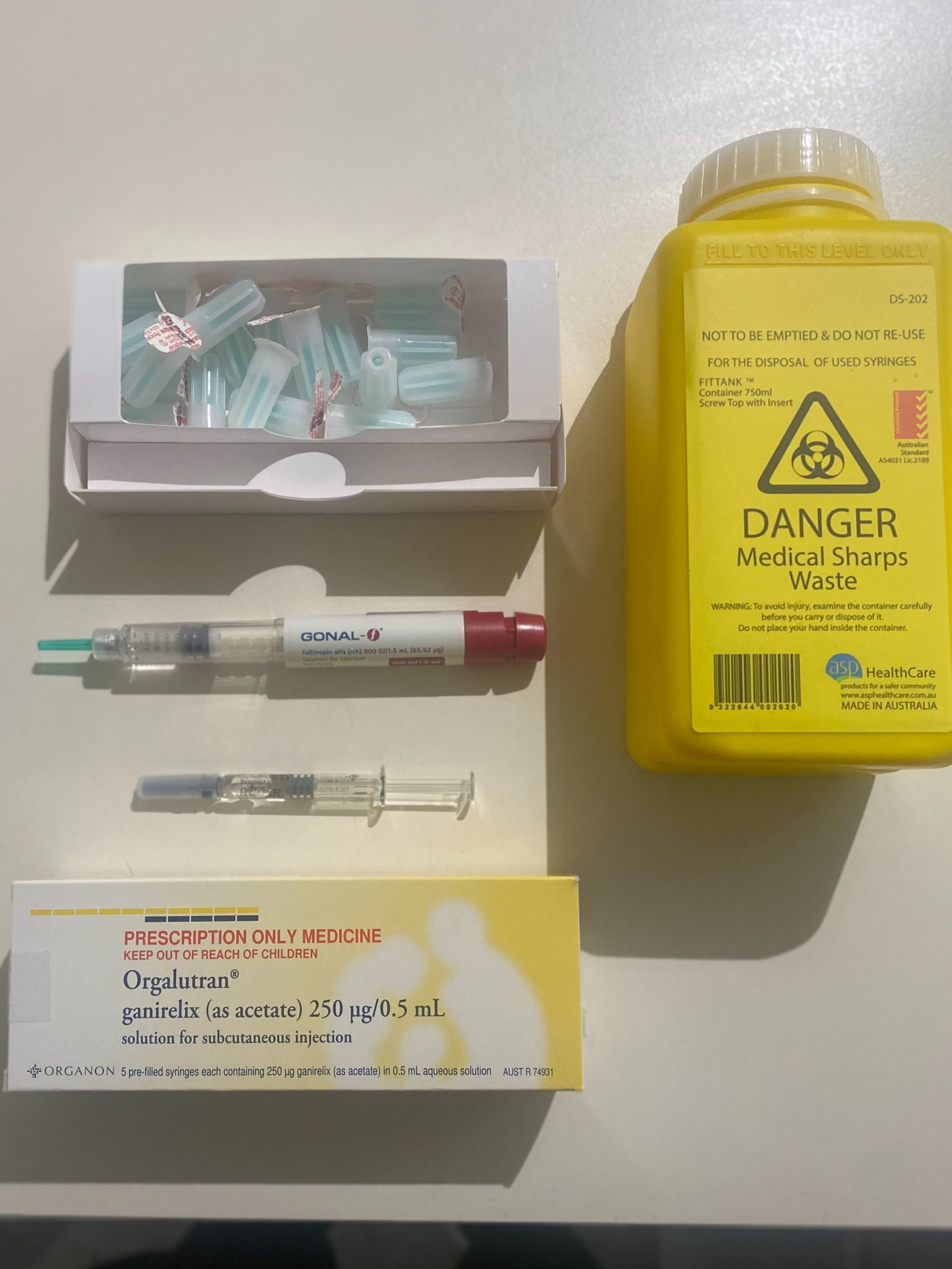 Egg freezing hormone medication