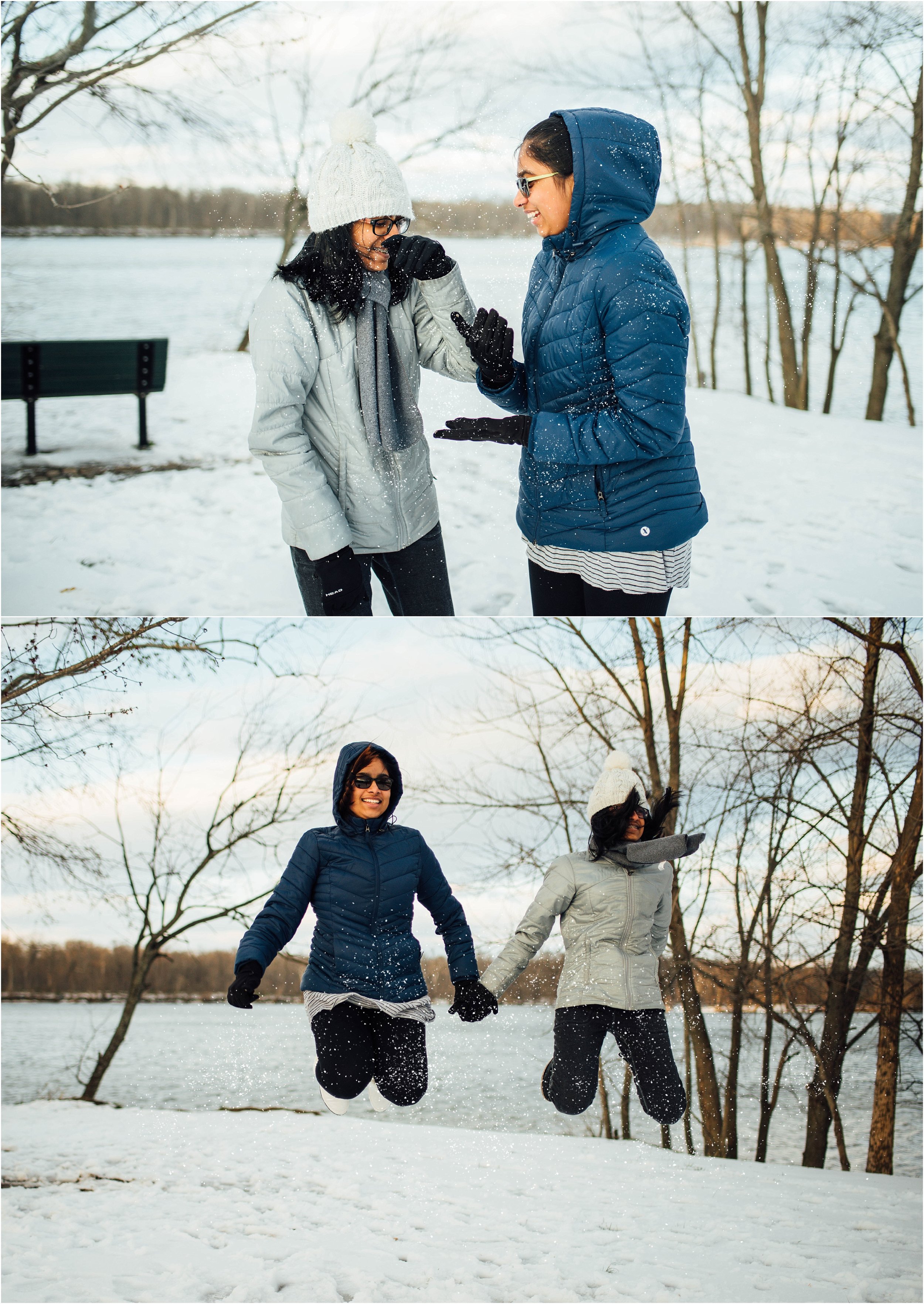 Family Snow Portraits at Algonkian Regional Park