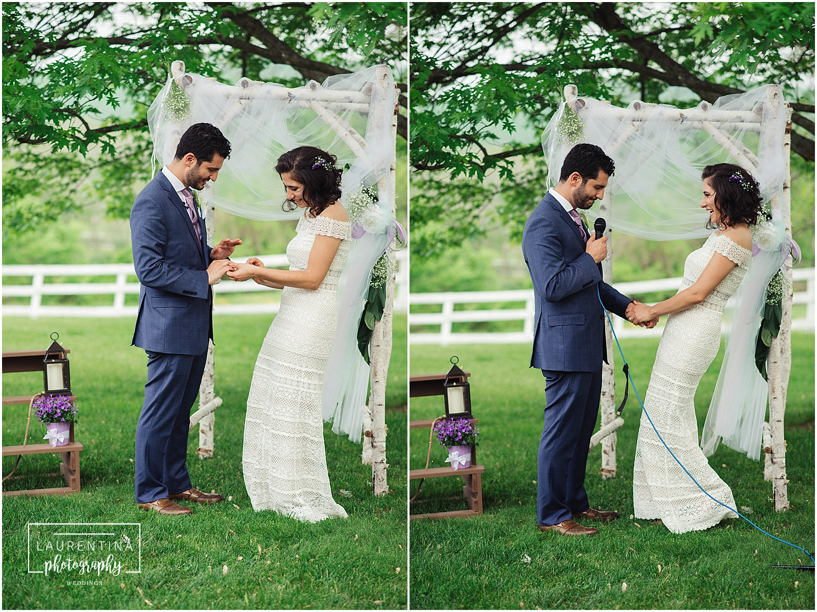 Bride Groom Vows Bahai Wedding Briar Patch Bed and Breakfast