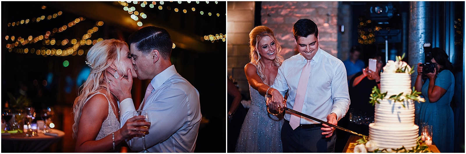 Cake Cutting with Sword at Lady Bird Johnson Wildflower Center Austin Texas Wedding