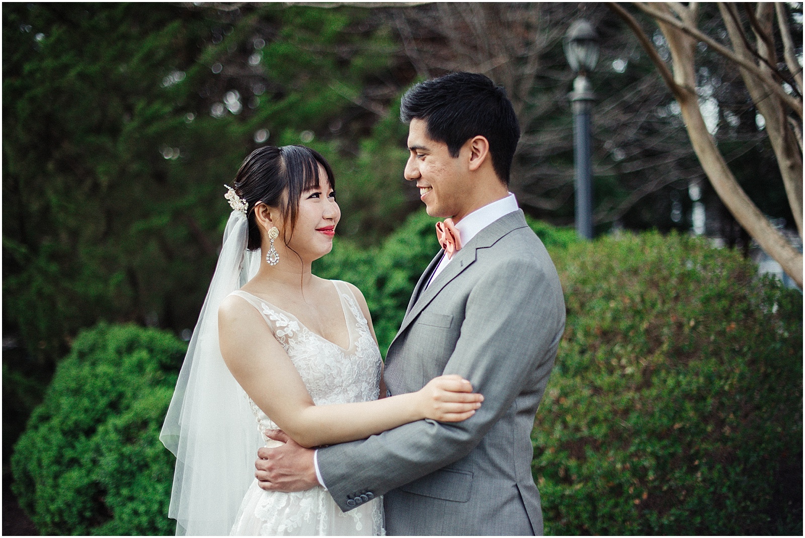 first look with bride and groom at kentlands mansion 