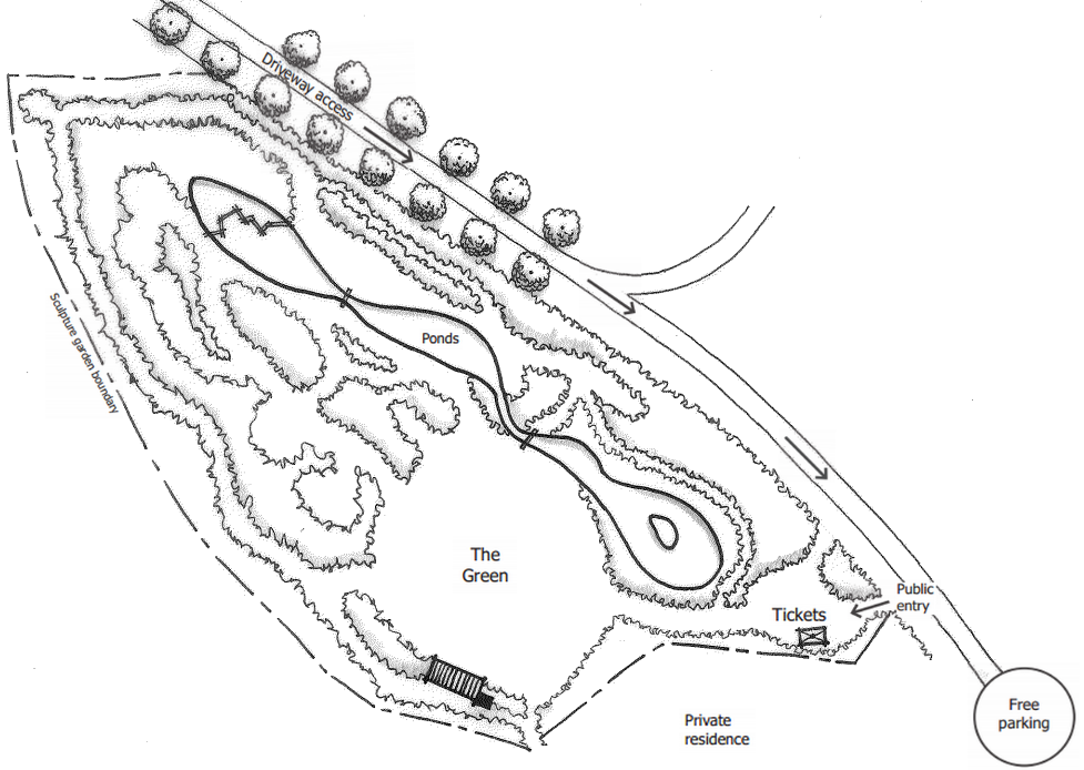 Garden Map — Tai Tapu Sculpture Garden