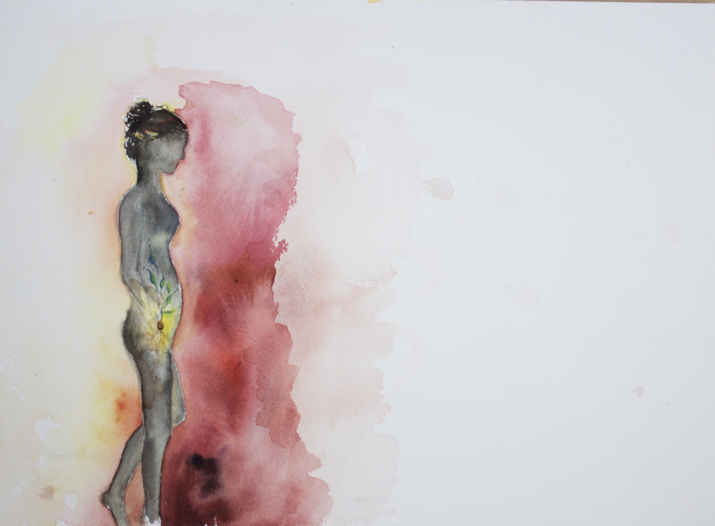 "Seed." 2015. Watercolor on paper