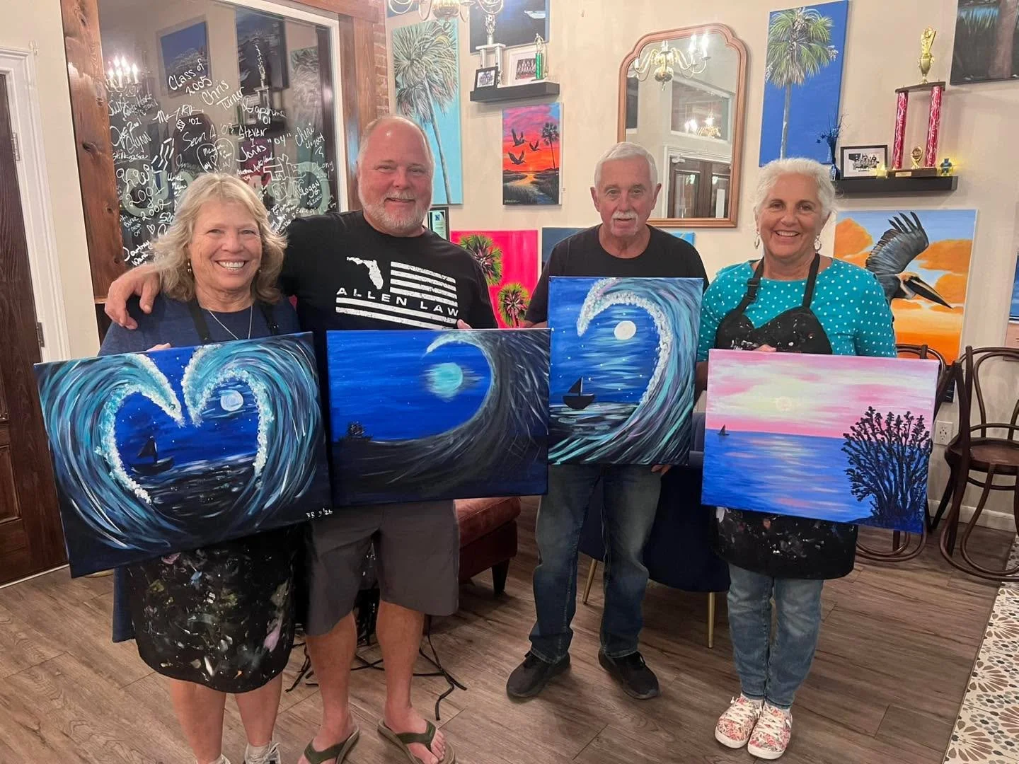 Another great class at capriciouseatery 🥂
We&rsquo;ll be back out there next month 4/8! Sign up online: https://www.corkscolors.com/class-calendar/capricious-4/8/26-630-830pm

Our Haile location is opening this week and we&rsquo;ll be one step close