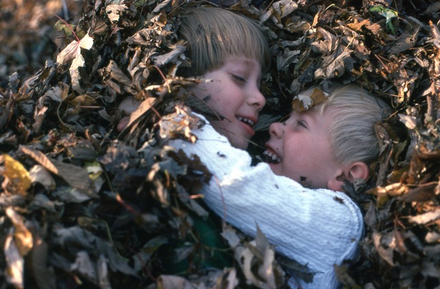 People 2nd place Autumn Innocence at Play -Charlie Trimberger