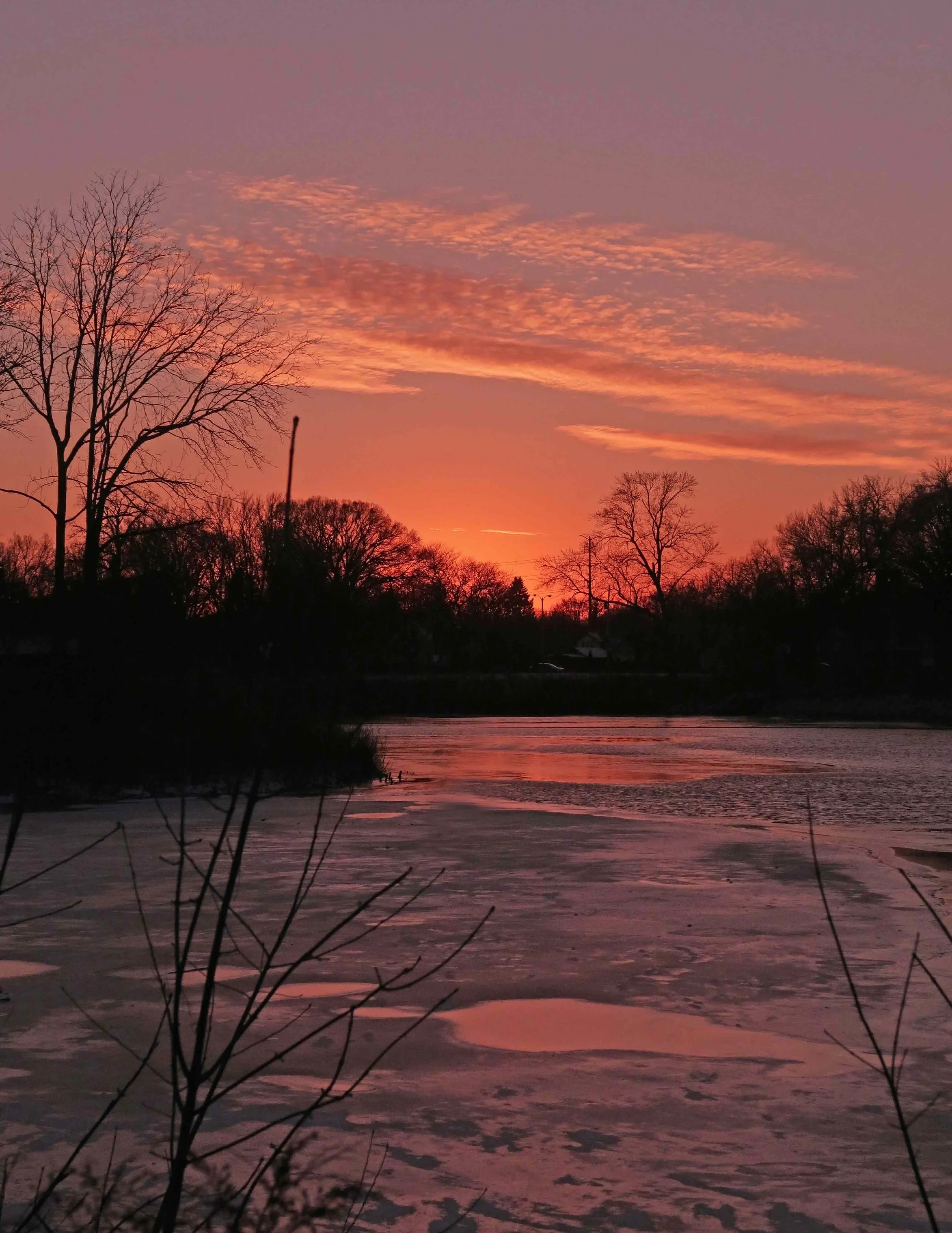 Sunset Over the Milwaukee River - Steve Jarvis