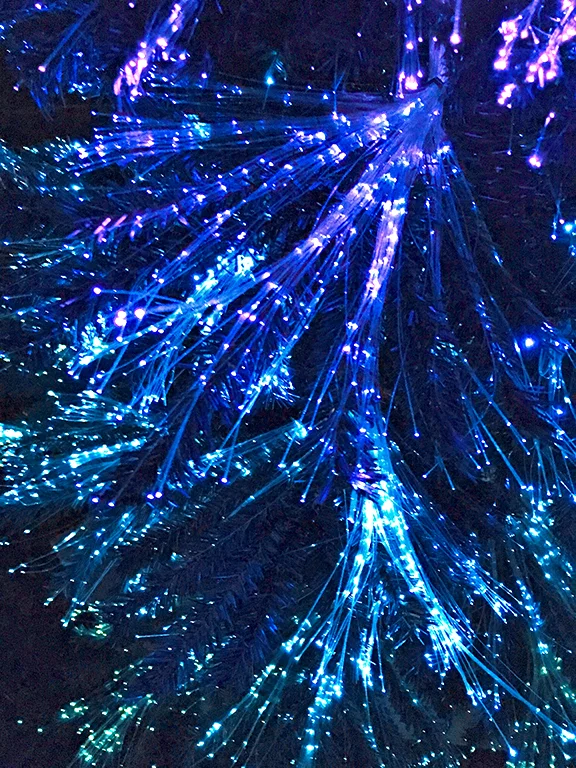 Blue Christmas Lights - A Waitkus