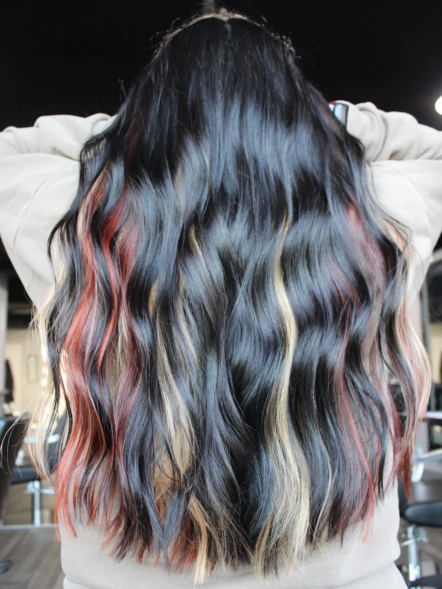 Color that meows back 😻🔥 Jessica turned up the fun with this calico-inspired blend&mdash;fiery, golden, and bold in all the right places. 

#CalicoHair #TheColorPlatform #fallhair #cthair #ctsalon #ctstylist #cthairsalon #cthairstylist #cthairdress