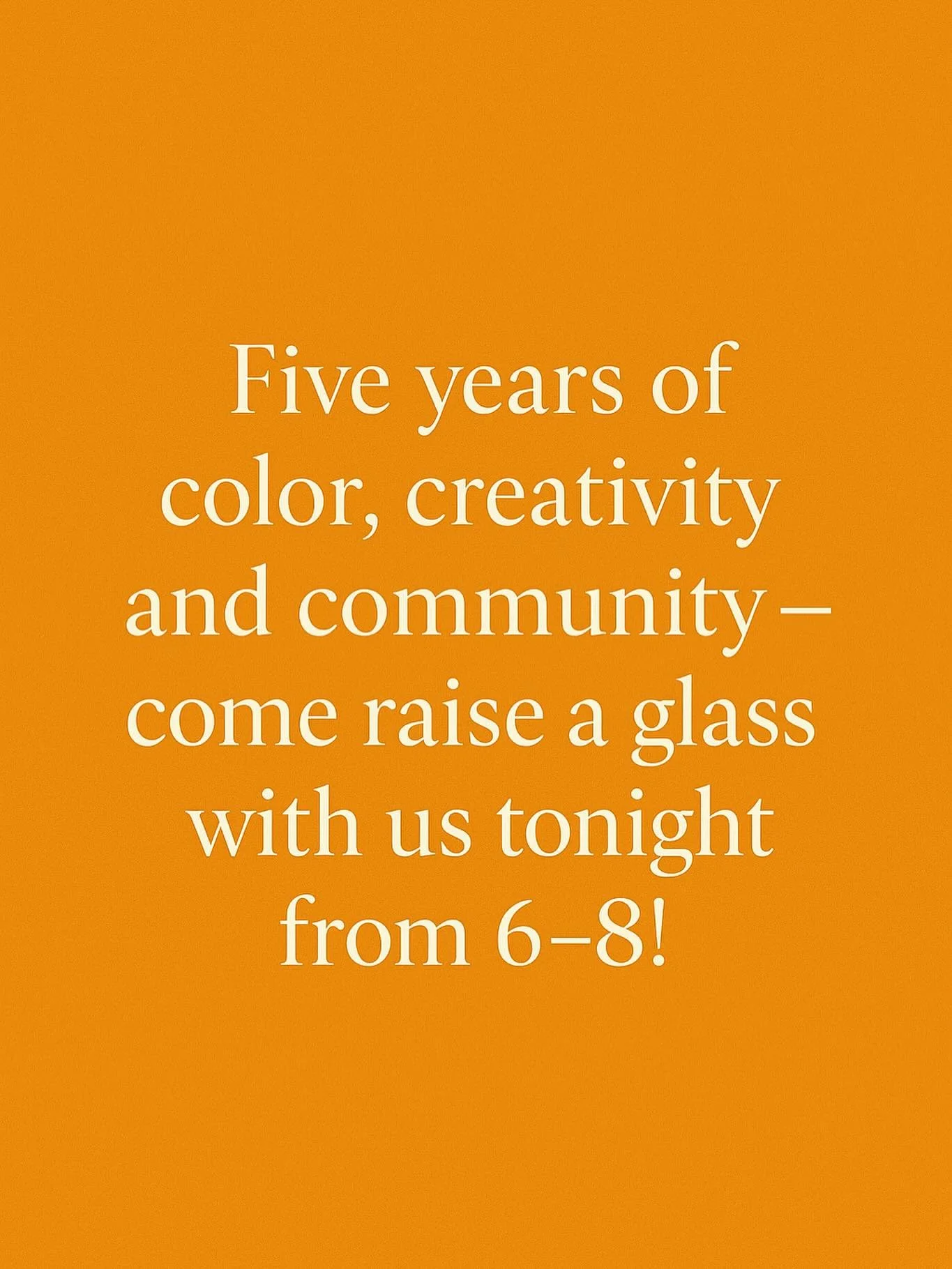 ✨Five incredible years wouldn&rsquo;t have been possible without the love, loyalty, and support from our amazing clients, family, and friends. 💜

✨ Join us tonight from 6&ndash;8pm as we celebrate you &mdash; the heart of The Color Platform &mdash; 