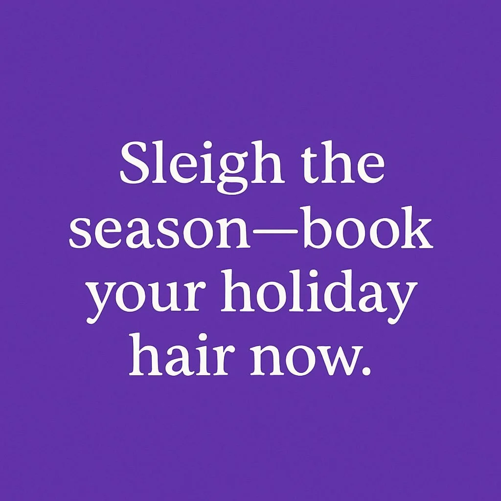 🎄✨ &lsquo;Tis the season to sleigh your hair goals! ✨🎄

Our evenings are almost fully booked with Rose and Courtney for the holidays, but don&rsquo;t worry &mdash; midday and later afternoon appointments are still available! Perfect for a little se
