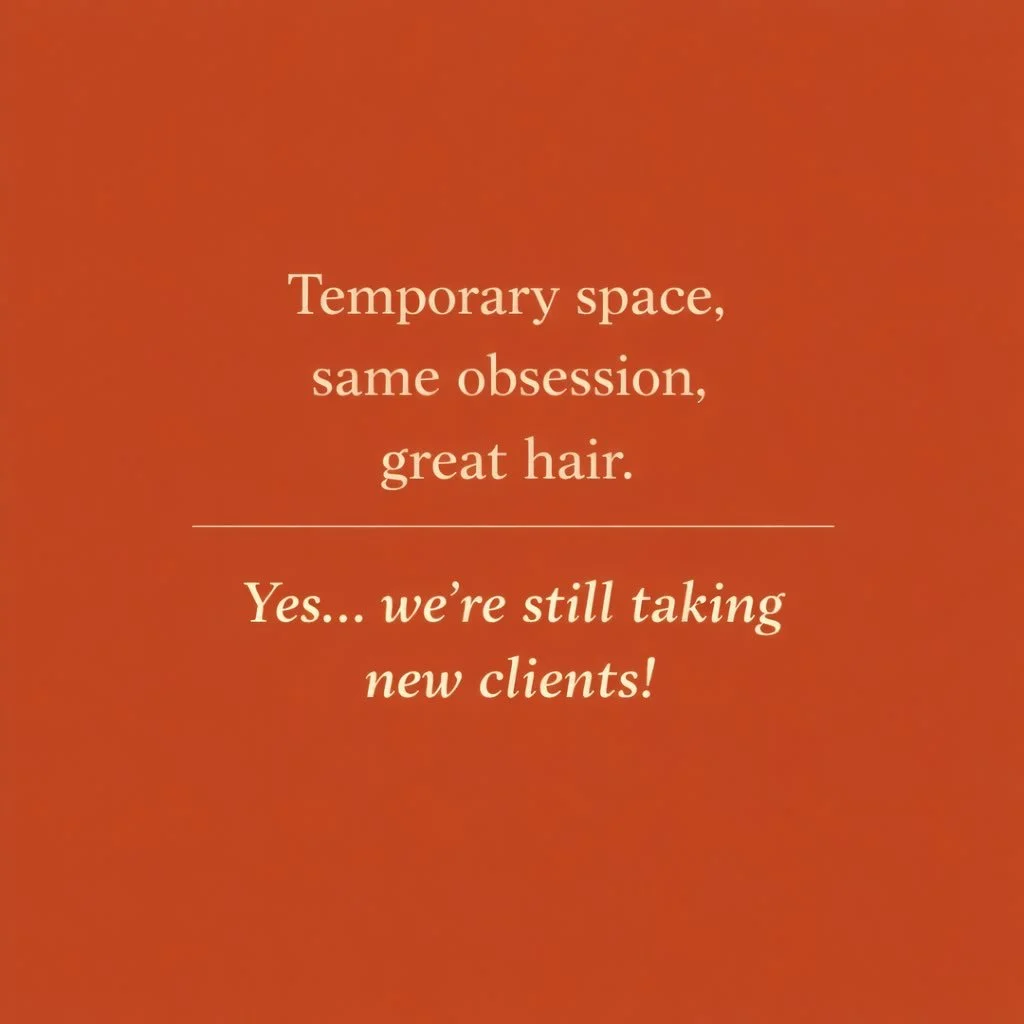 Even in our temporary space, The Color Platform is still welcoming new clients and consultations. ✨

If you&rsquo;ve been thinking about a change, have questions about color, or simply want to sit down and talk through your options, a consultation is