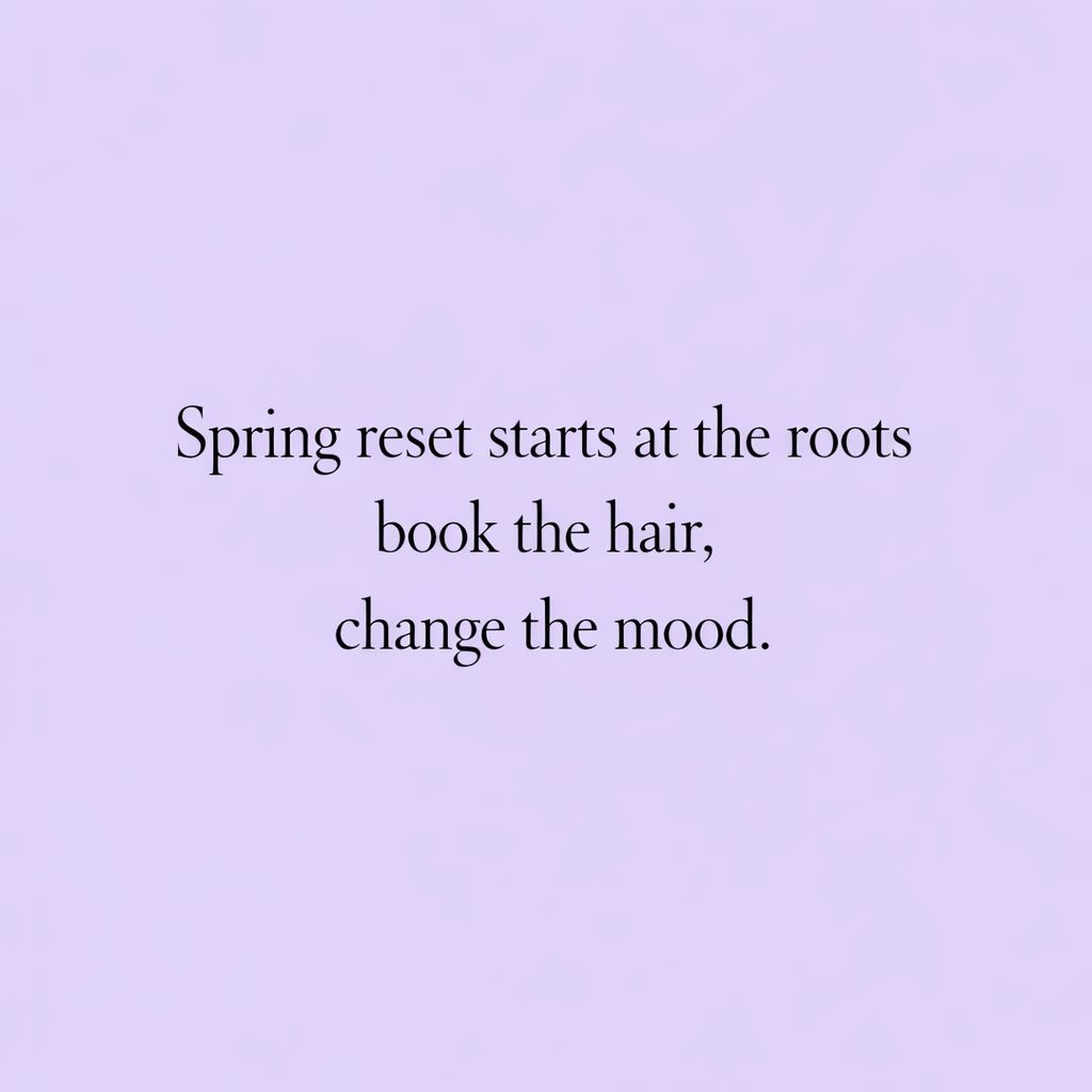 We wait all year for this feeling&hellip;
the first real sign of spring.

Everything starts to come back to life&mdash;and you deserve that same energy.

If you&rsquo;ve been putting yourself on the back burner all winter, consider this your encourag