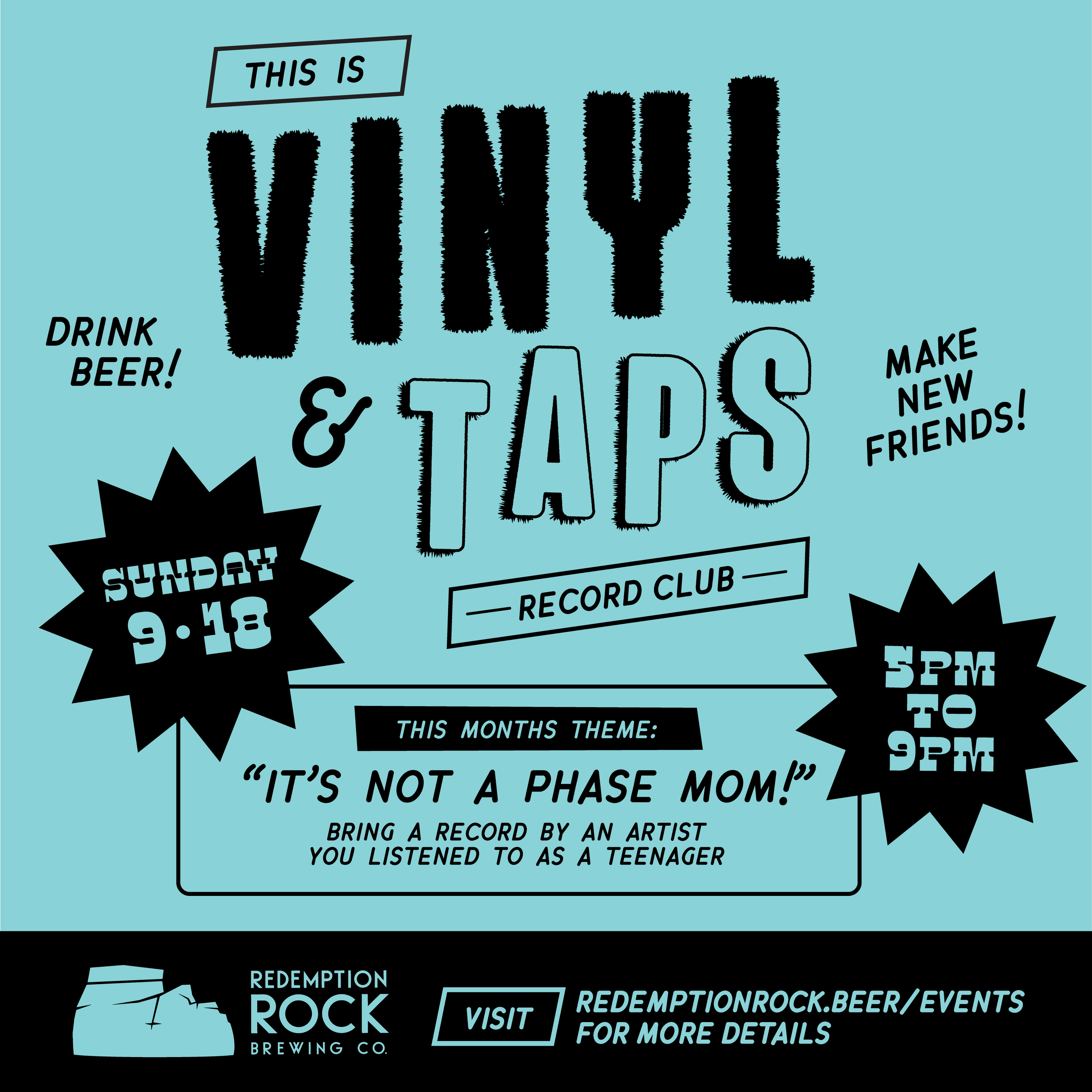 This Is Vinyl & Taps: Record Club! — Redemption Rock Brewing Co.