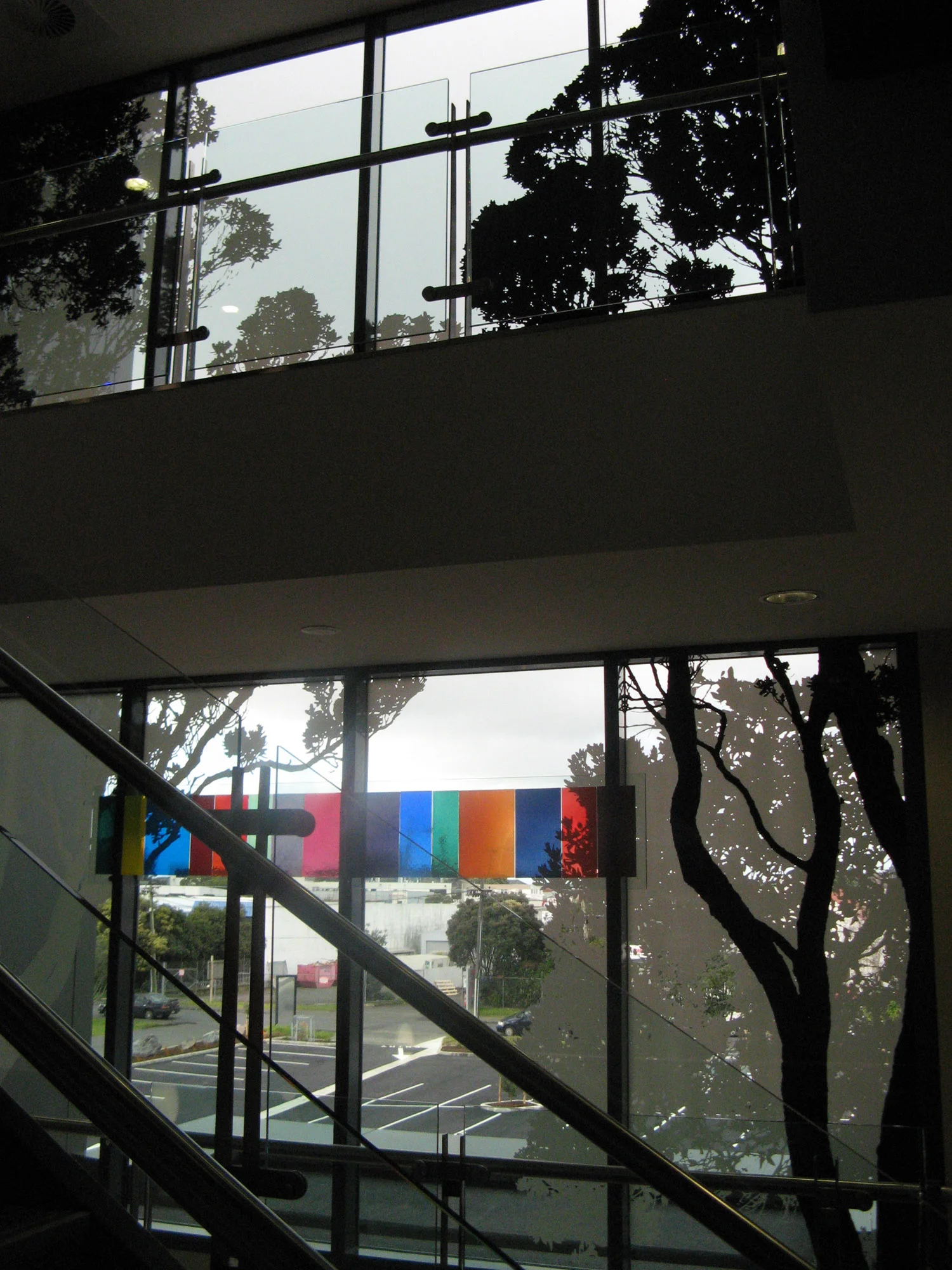 First and second floors viewed from stairwell