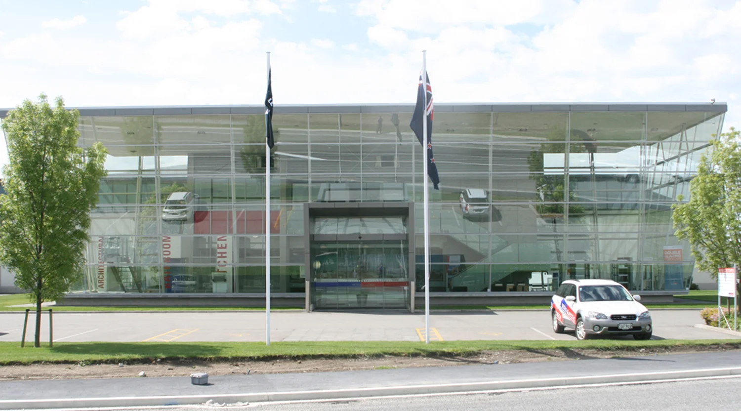 Christchurch Showroom before hypothetical design below