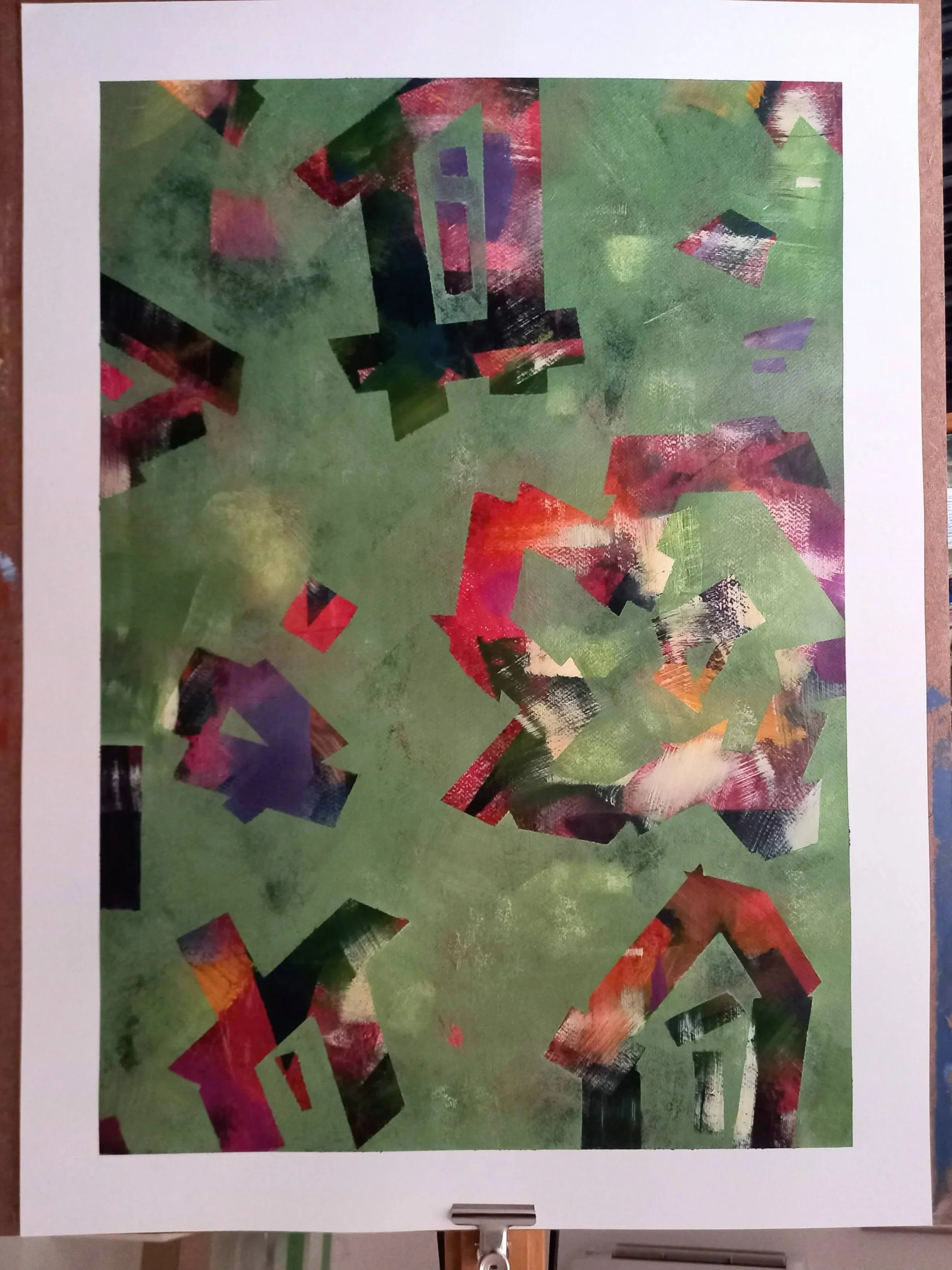 “ Déjeuner sur l’Herbe” 2025, Acrylic on Paper, 765mm x 560mm