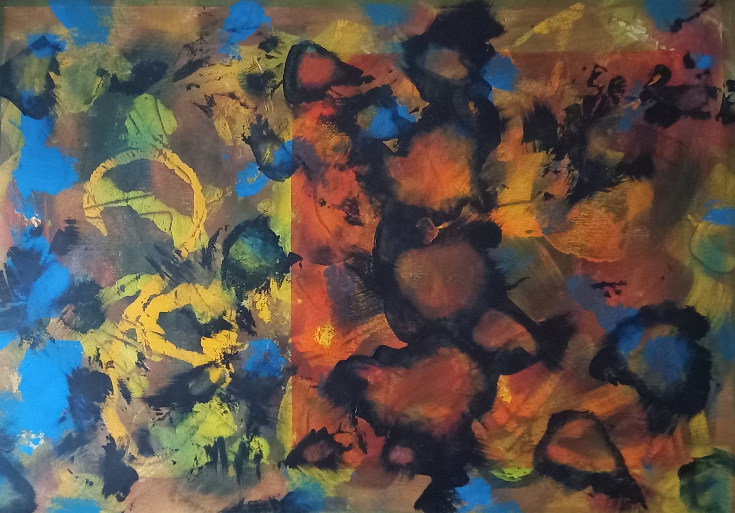   “Untitled”,  2026, Acrylic on Paper, 700mm x 1m 